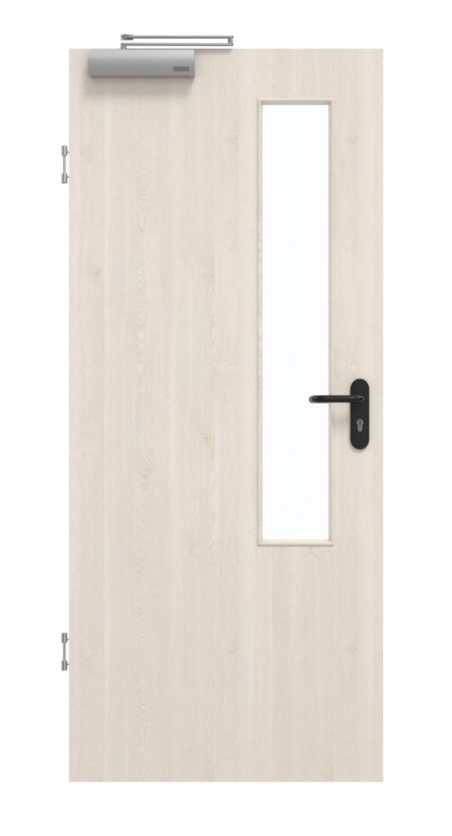 GARANT Rauchschutztür Authentic Perl GCK08 mit Lichtausschnitt LA-5 schlossseitig