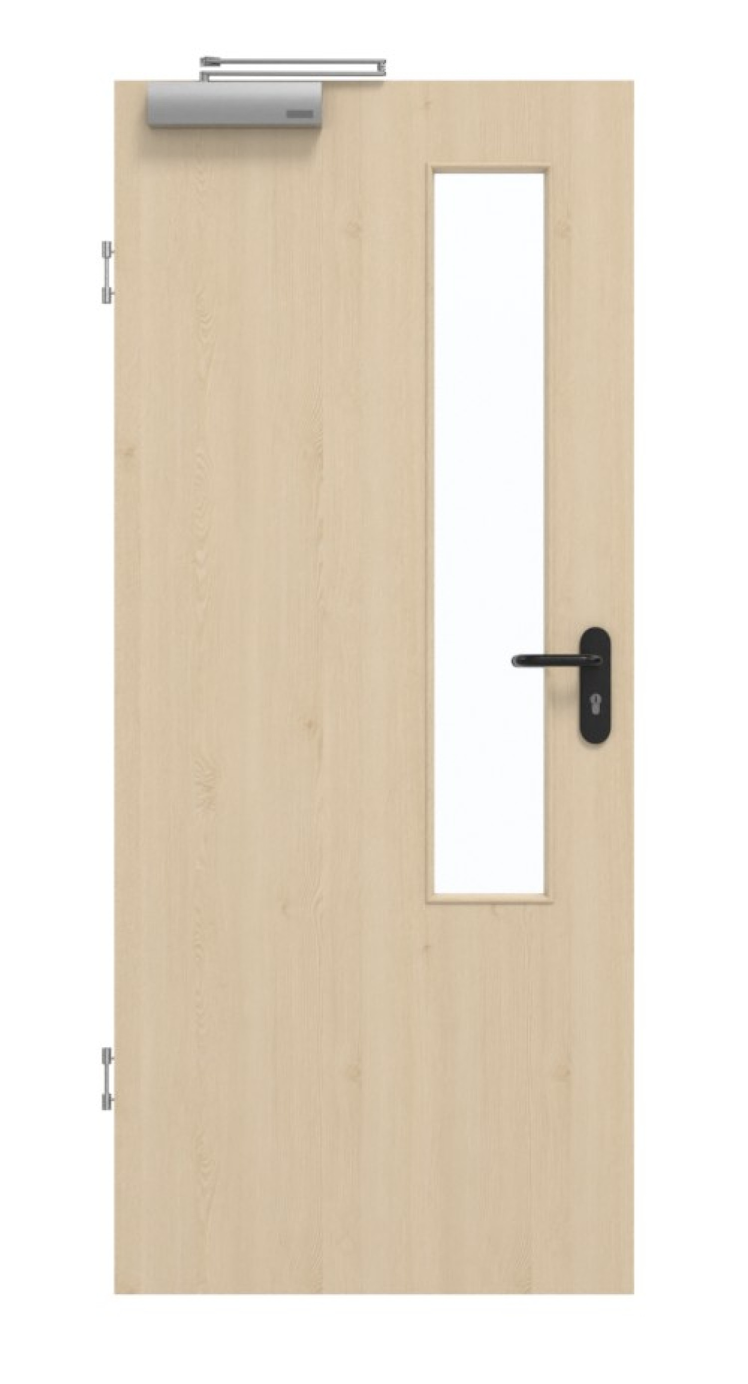 GARANT Rauchschutztür Authentic Sand GCK08 mit Lichtausschnitt LA-5 schlossseitig