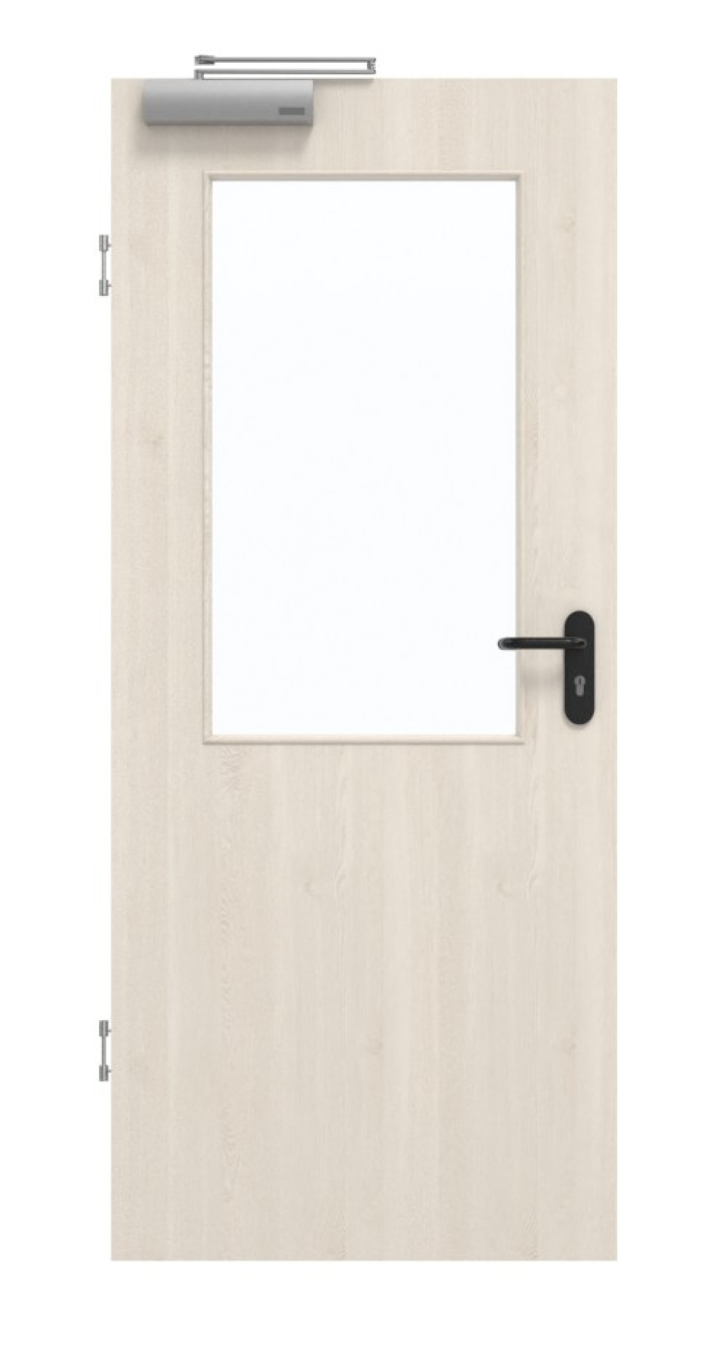 GARANT Rauchschutztür Authentic Perl GCK08 mit Lichtausschnitt LA-6
