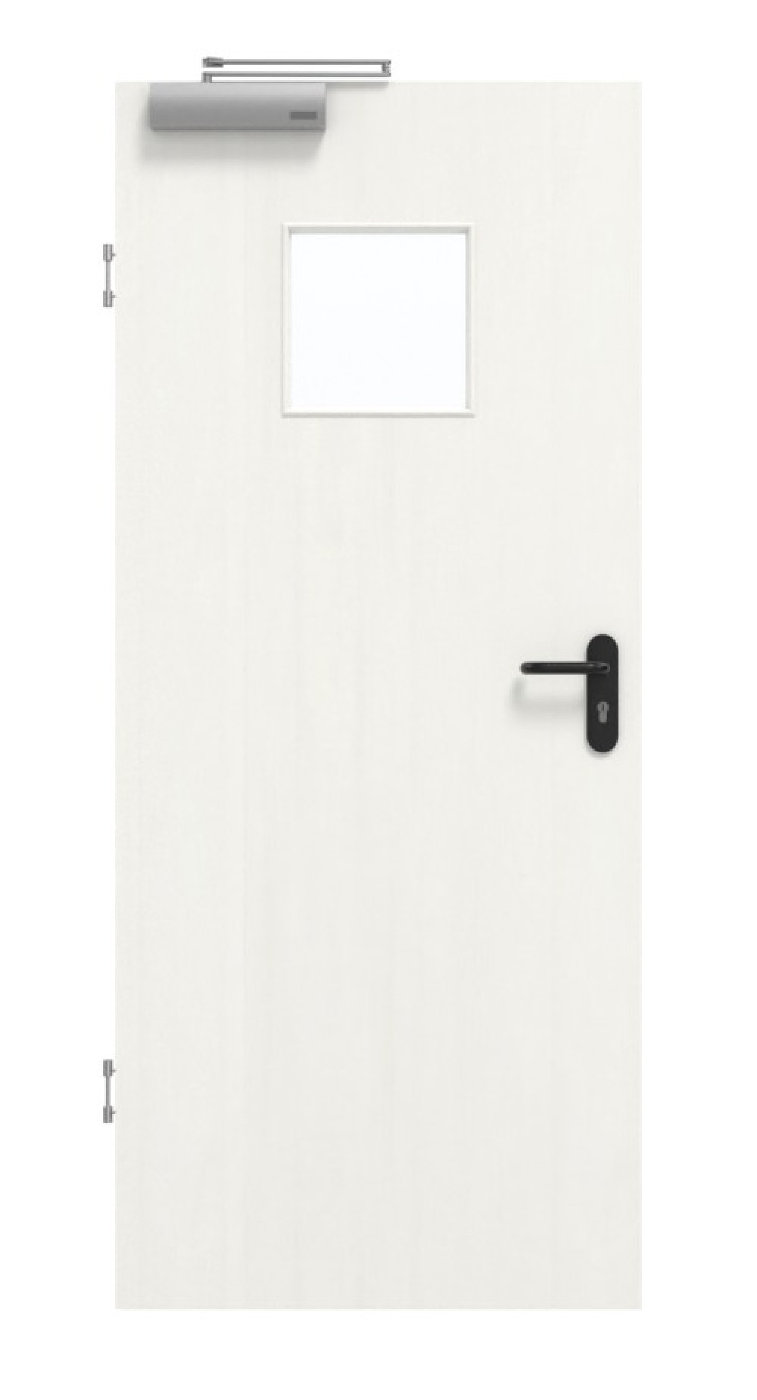 GARANT Rauchschutztür Authentic Bianco CePaL mit Lichtausschnitt LA-7