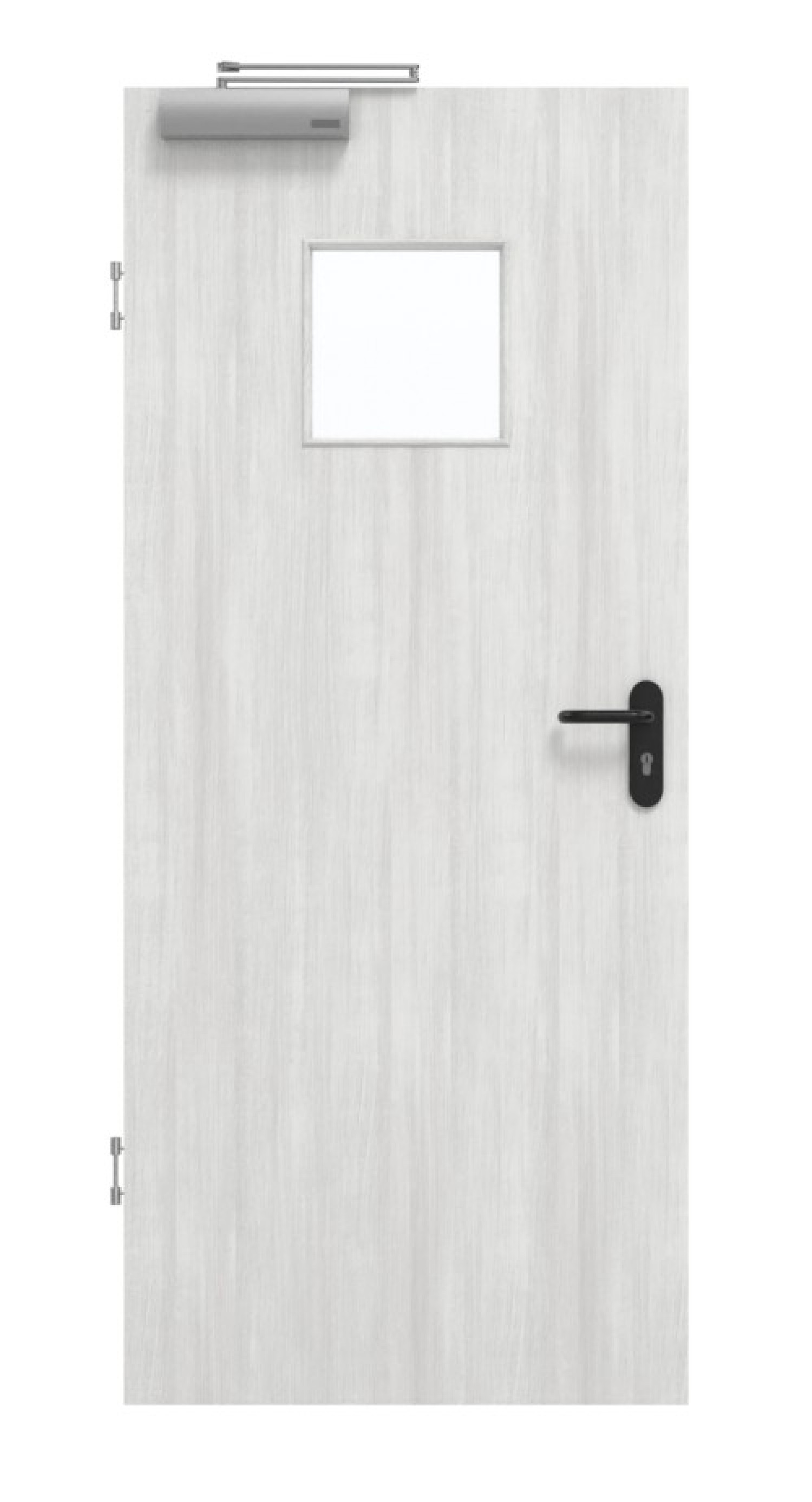 GARANT Rauchschutztür Authentic Grigio CePaL mit Lichtausschnitt LA-7