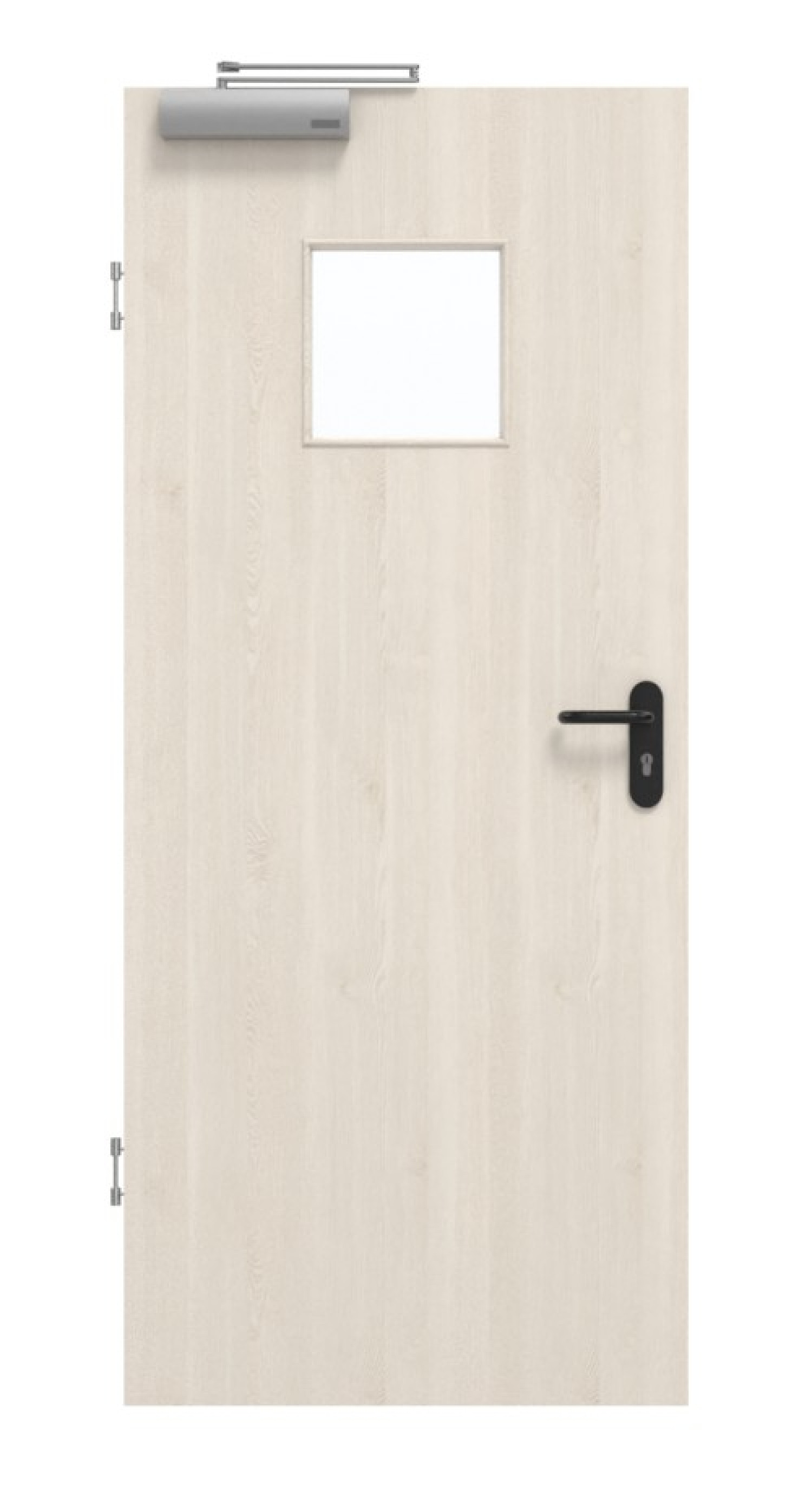 GARANT Rauchschutztür Authentic Perl GCK08 mit Lichtausschnitt LA-7