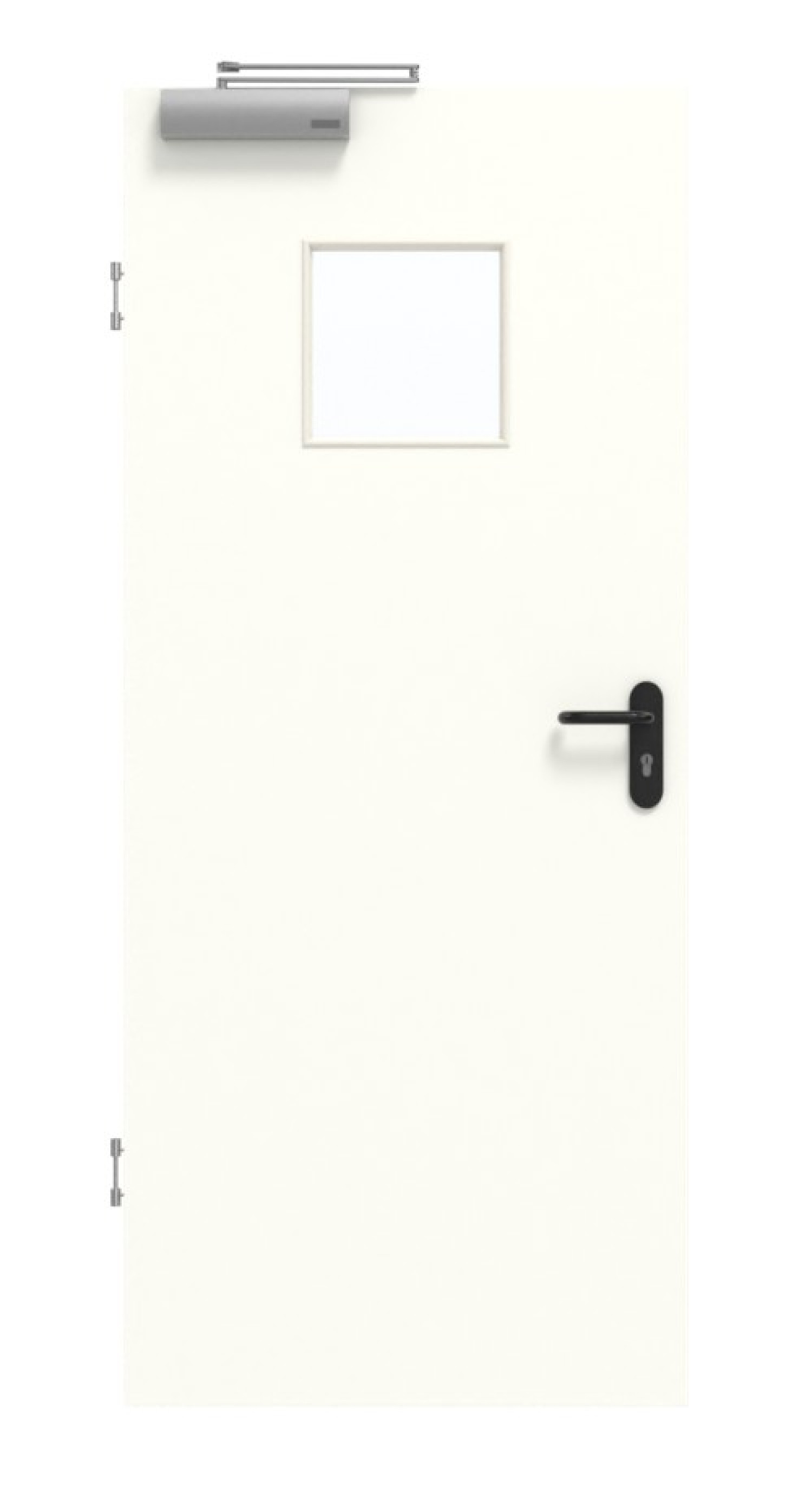 GARANT Rauchschutztür U11026SD Kristallweiß GHK08 mit Lichtausschnitt LA-7