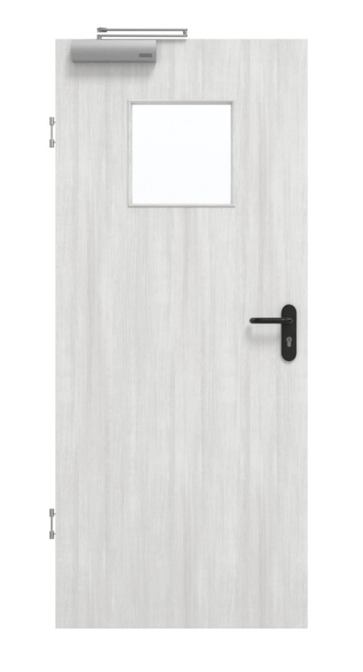 GARANT Rauchschutztür Authentic Grigio CePaL mit Lichtausschnitt LA-8