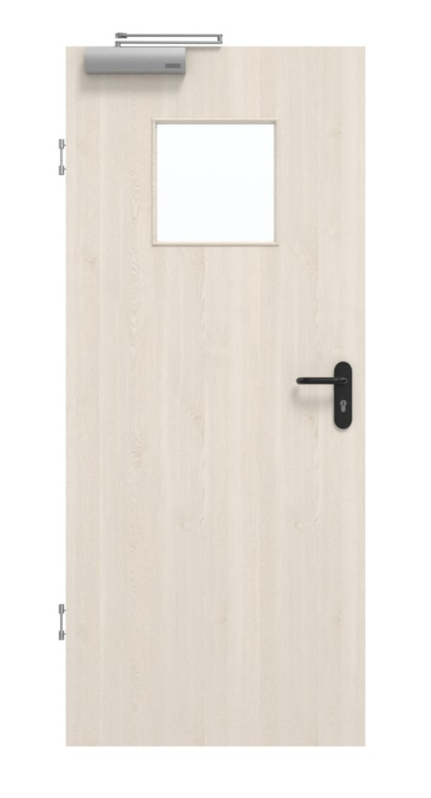 GARANT Rauchschutztür Authentic Perl GCK08 mit Lichtausschnitt LA-8