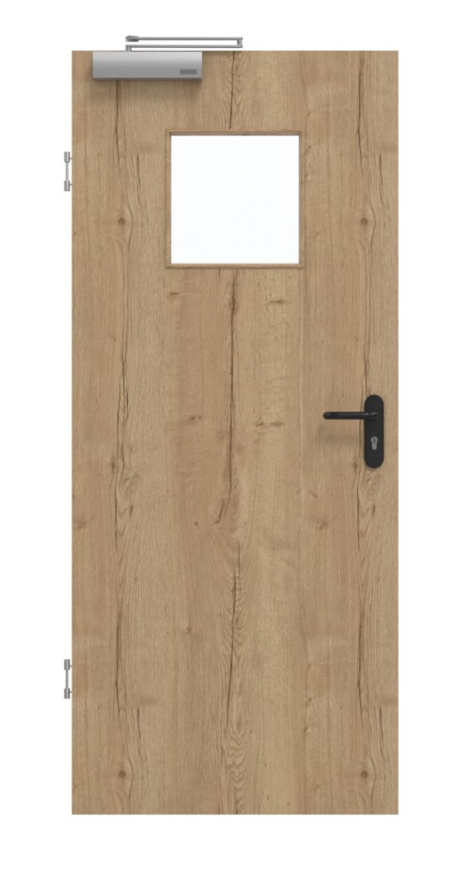 GARANT Rauchschutztür Authentic Risseiche GCK08 mit Lichtausschnitt LA-8