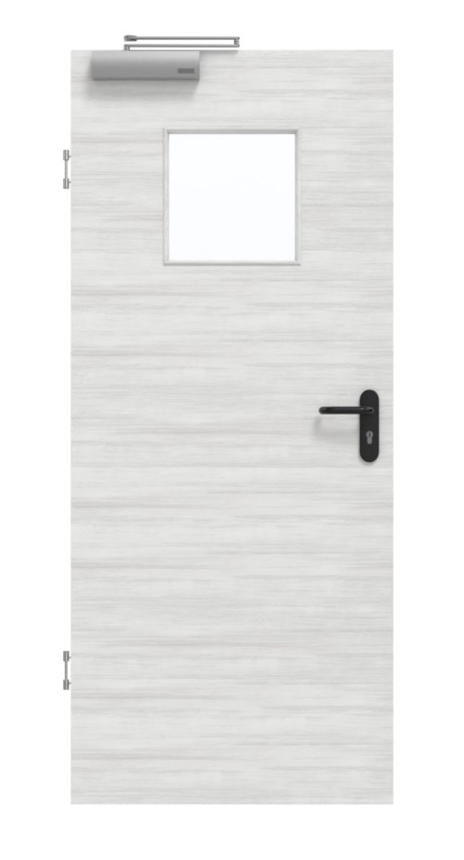 GARANT Rauchschutztür Quer Authentic Grigio GCK08 mit Lichtausschnitt LA-8