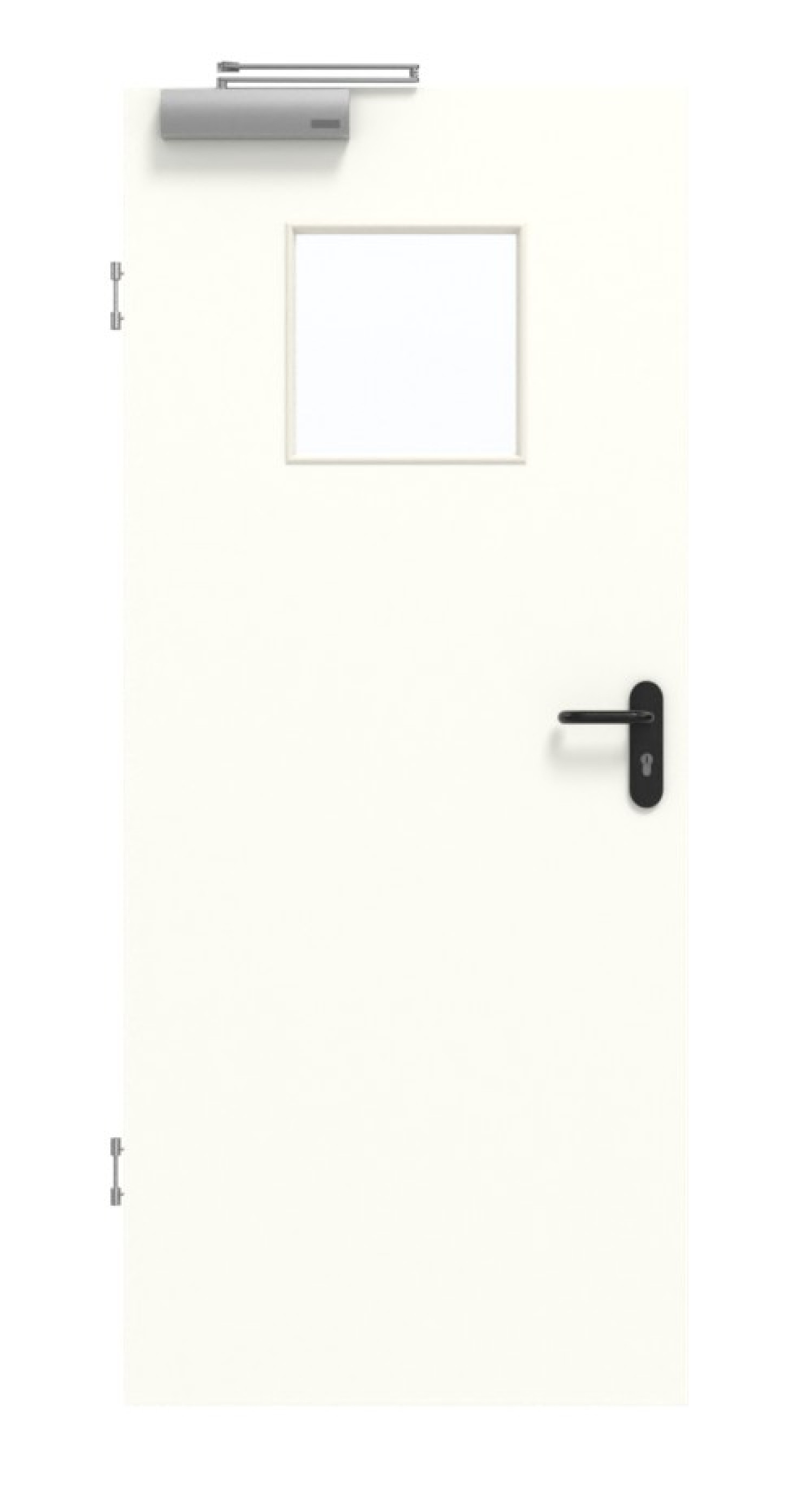 GARANT Rauchschutztür U11026SD Kristallweiß GHK08 mit Lichtausschnitt LA-8