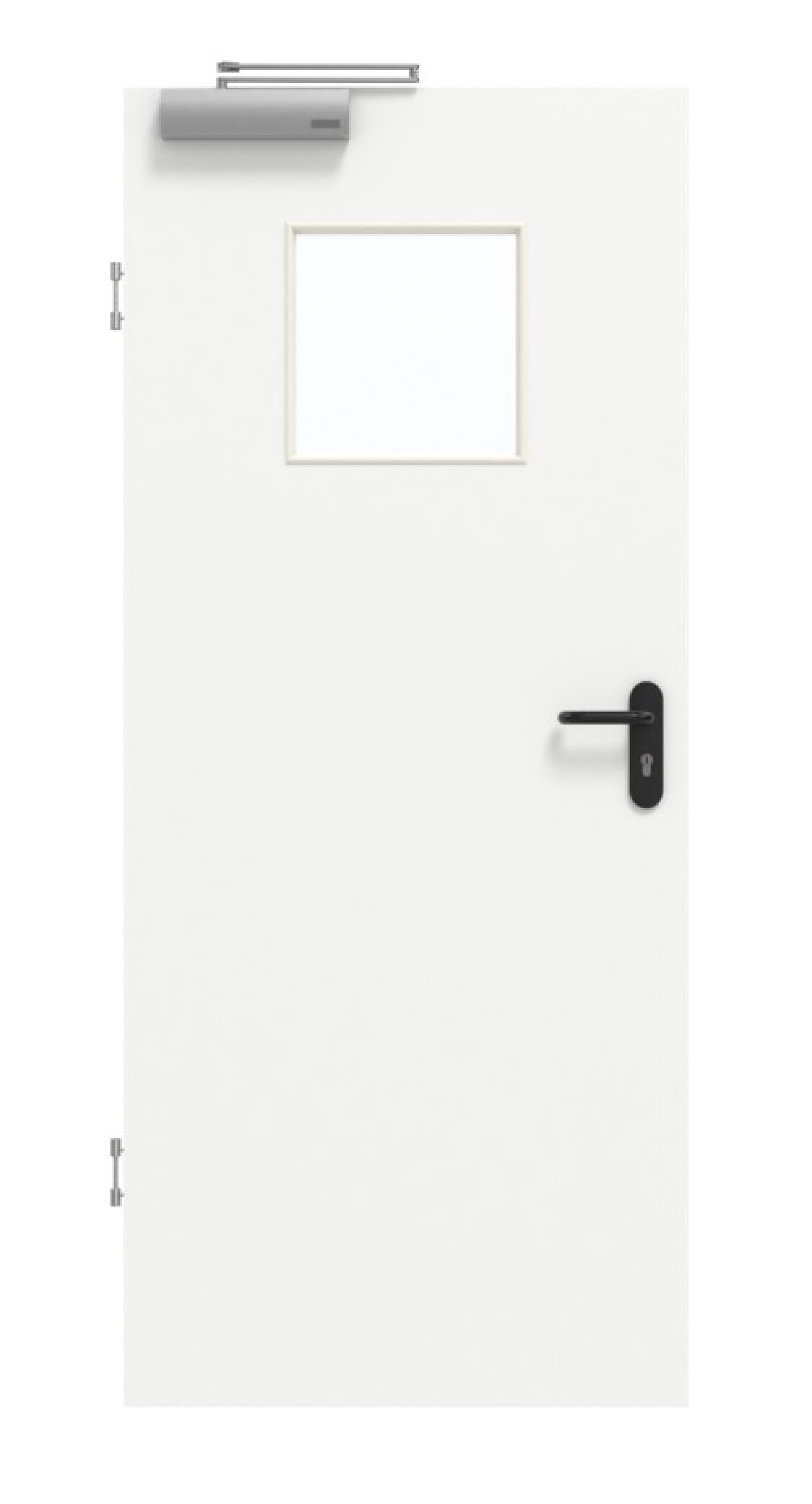 GARANT Rauchschutztür U11209SD Edelweiß GHK08 mit Lichtausschnitt LA-8