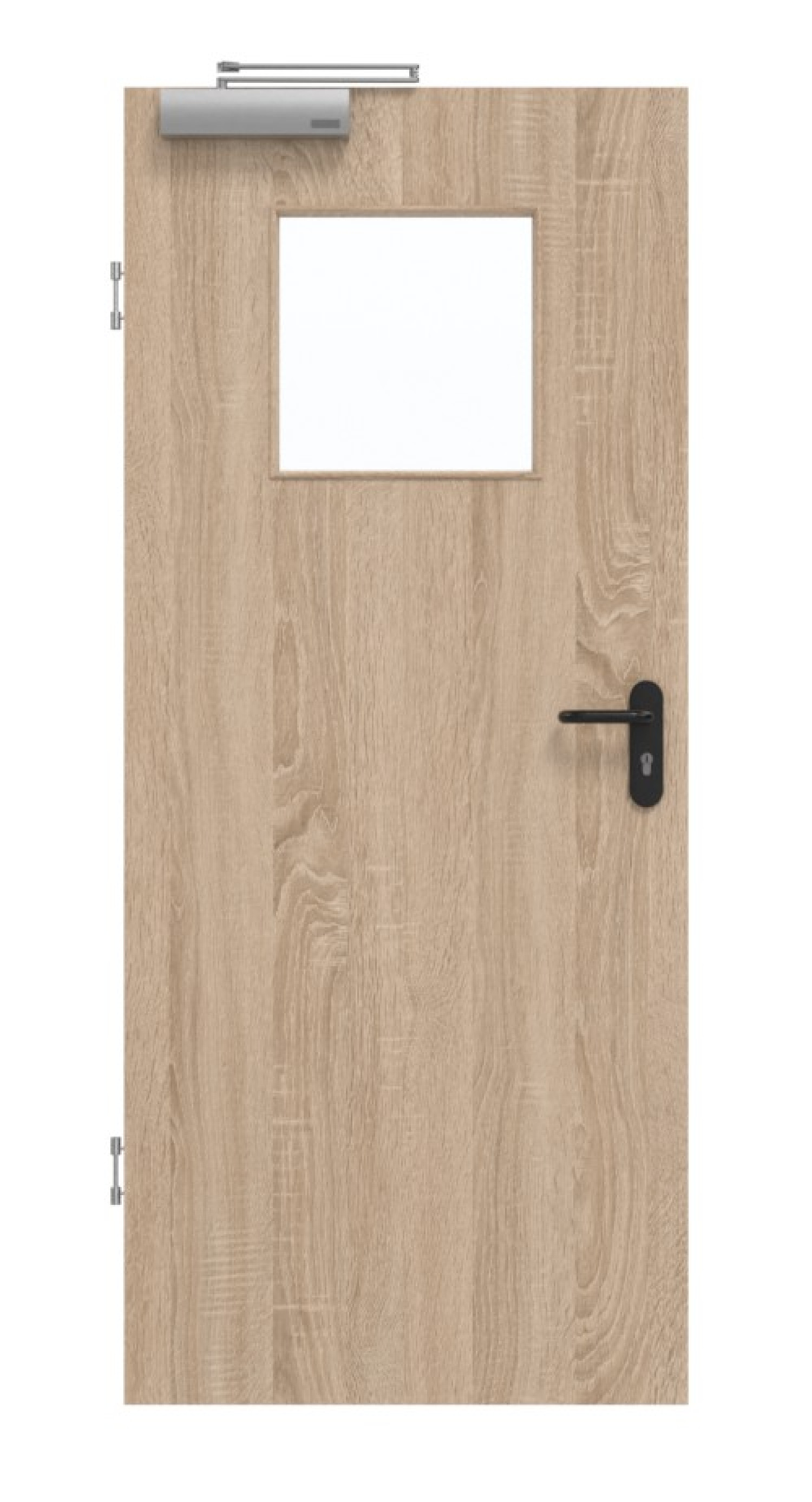 GARANT Rauchschutztür Authentic Eiche GCK08 mit Lichtausschnitt LA-9