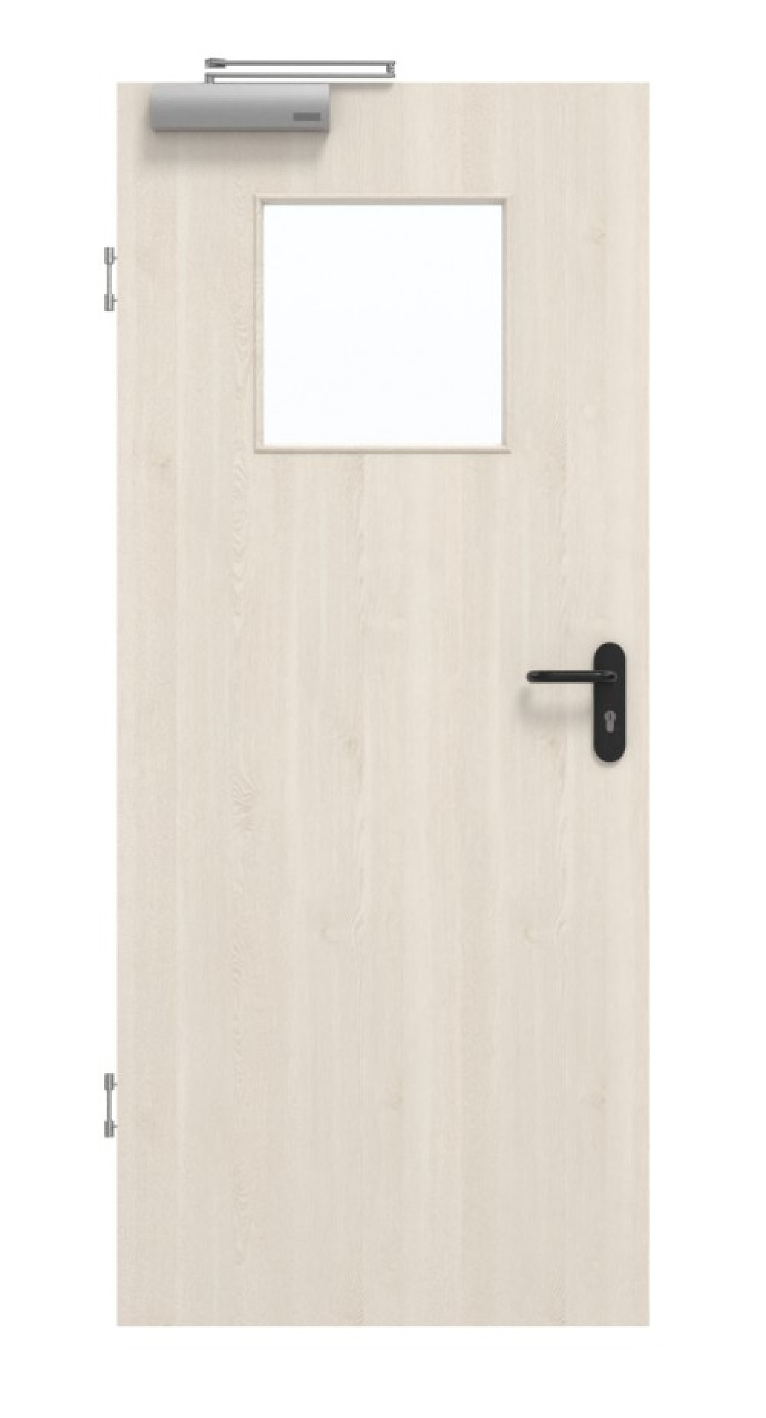 GARANT Rauchschutztür Authentic Perl GCK08 mit Lichtausschnitt LA-9