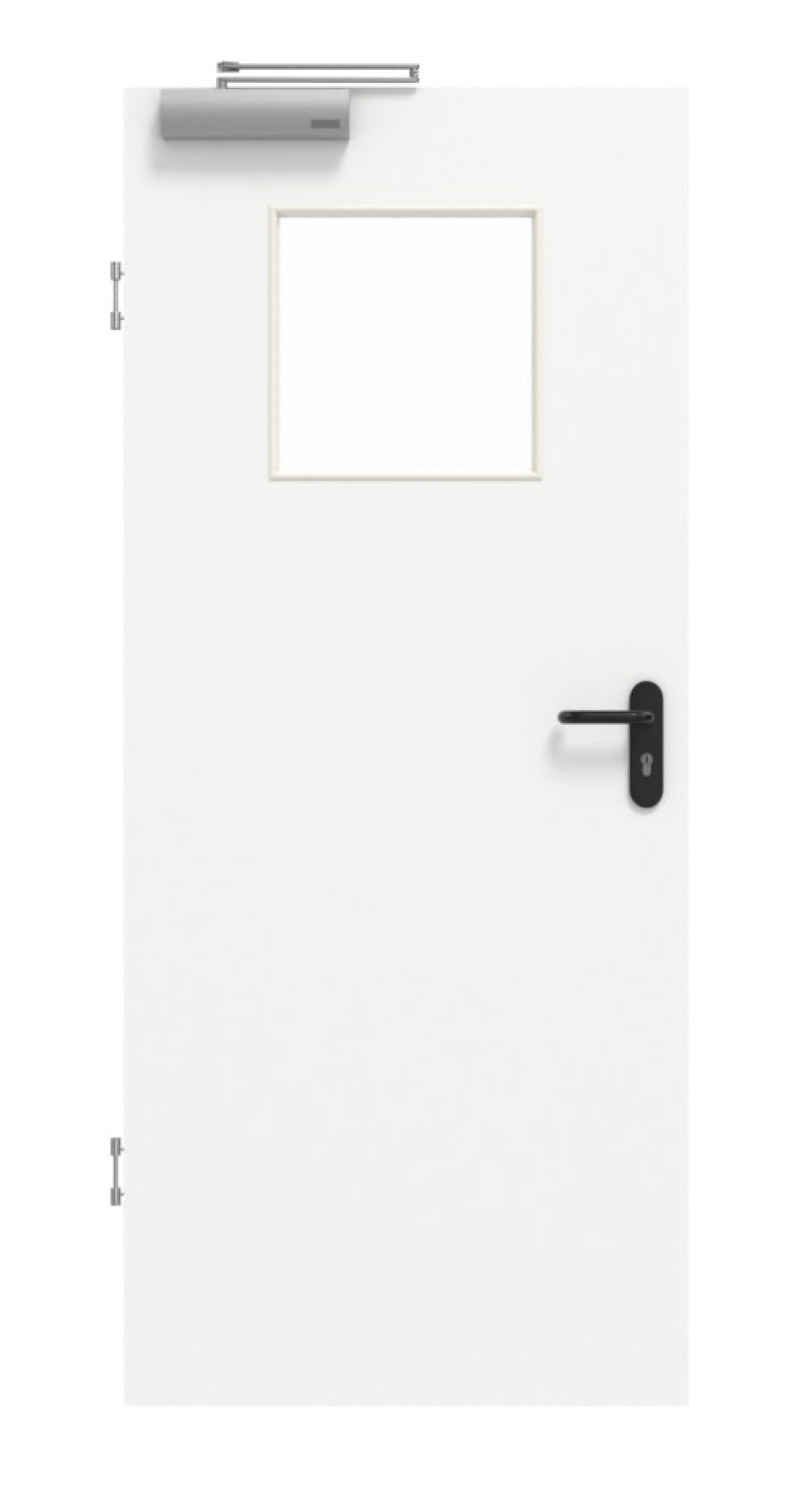GARANT Rauchschutztür U11209SD Edelweiß GHK08 mit Lichtausschnitt LA-9