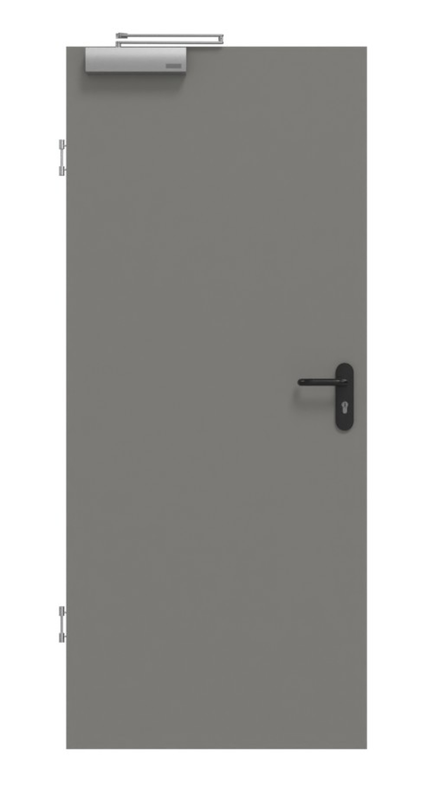 GARANT Rauchschutztür Matt Staubgrau 7037 G-TEC
