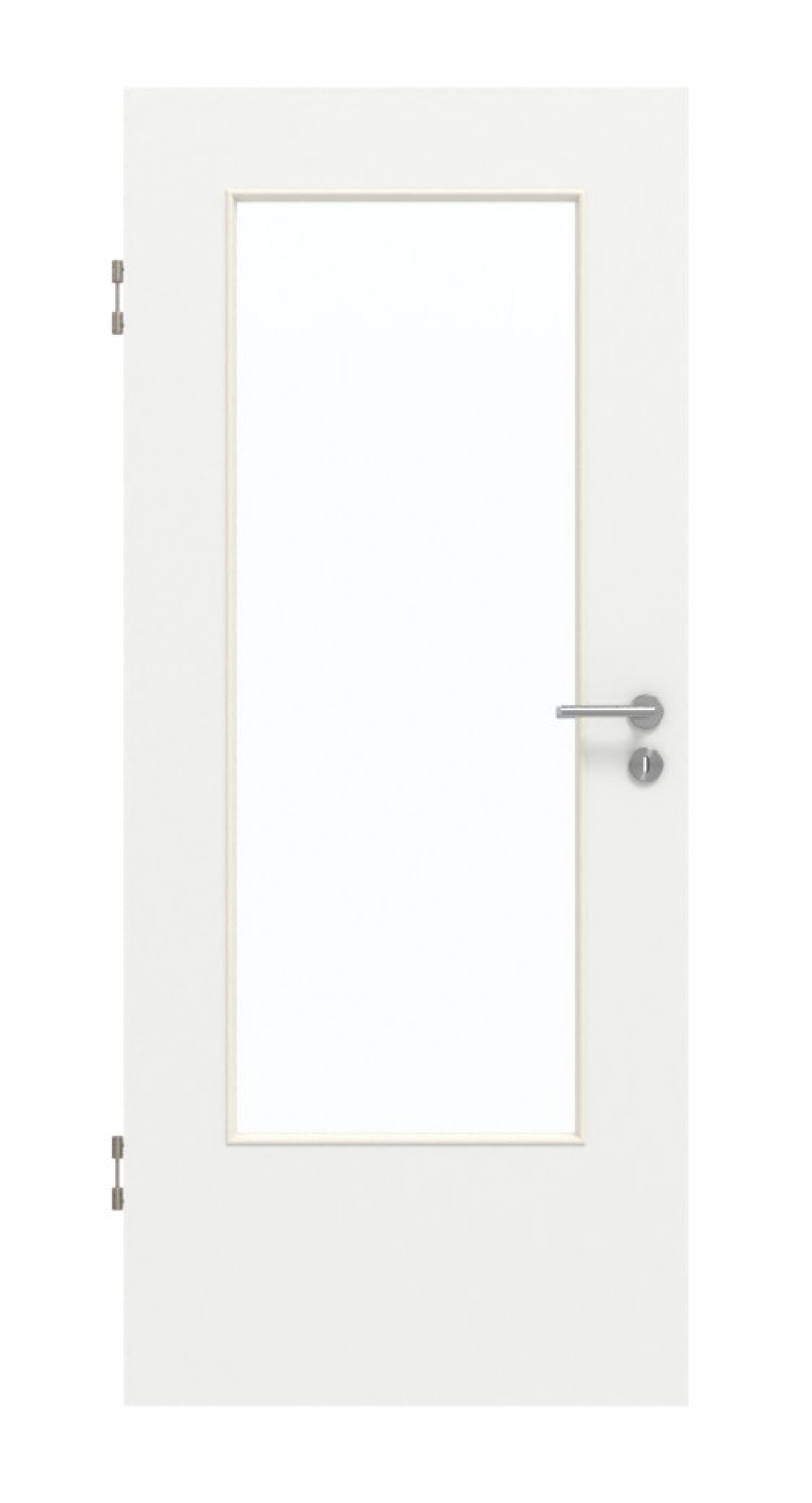 GARANT Schallschutztür D354-60 Designer White Resopal mit Lichtausschnitt LA-DIN