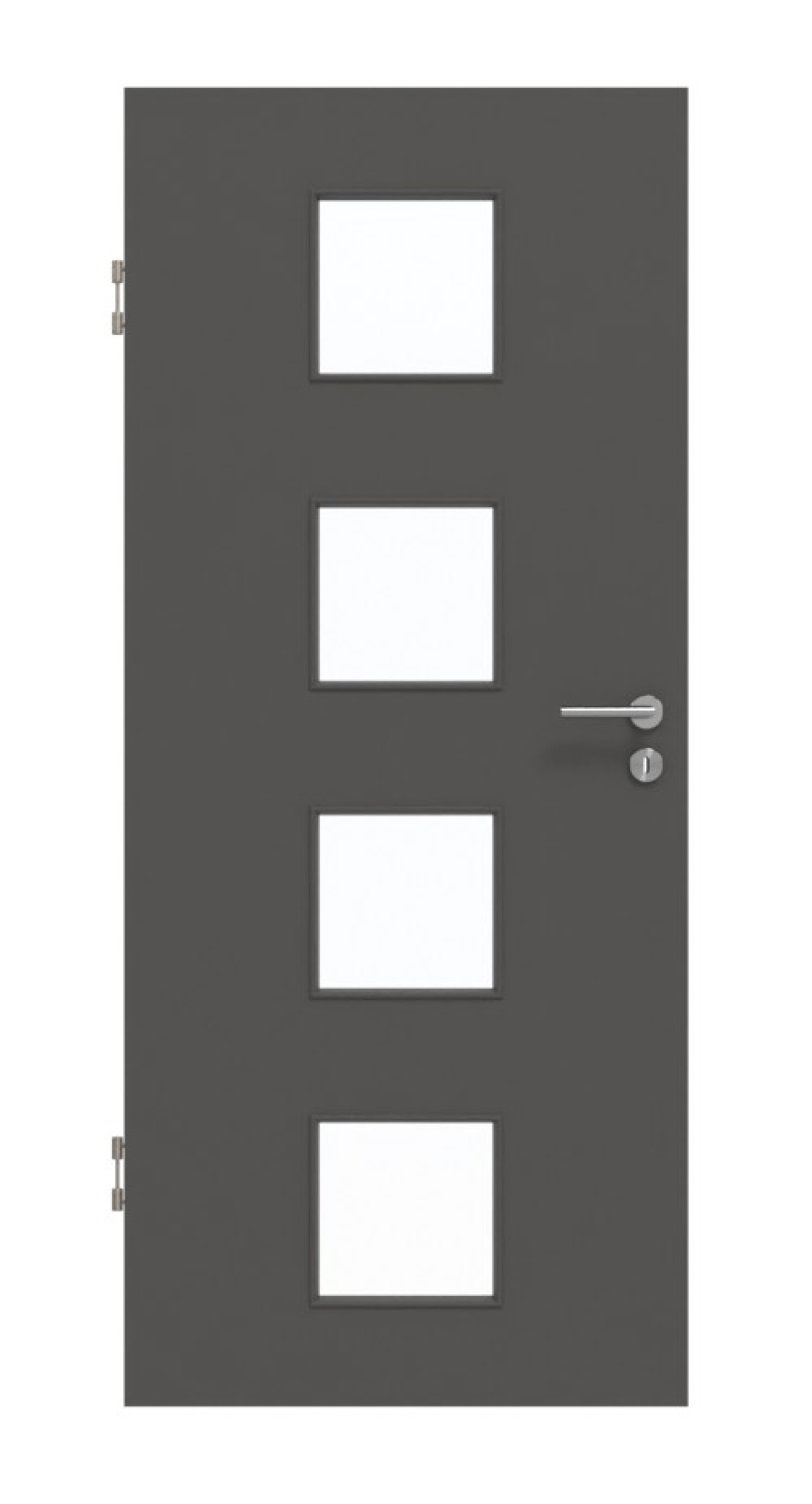 GARANT Schallschutztür 10622-60 Ebony CePaL mit Lichtausschnitt LA-10
