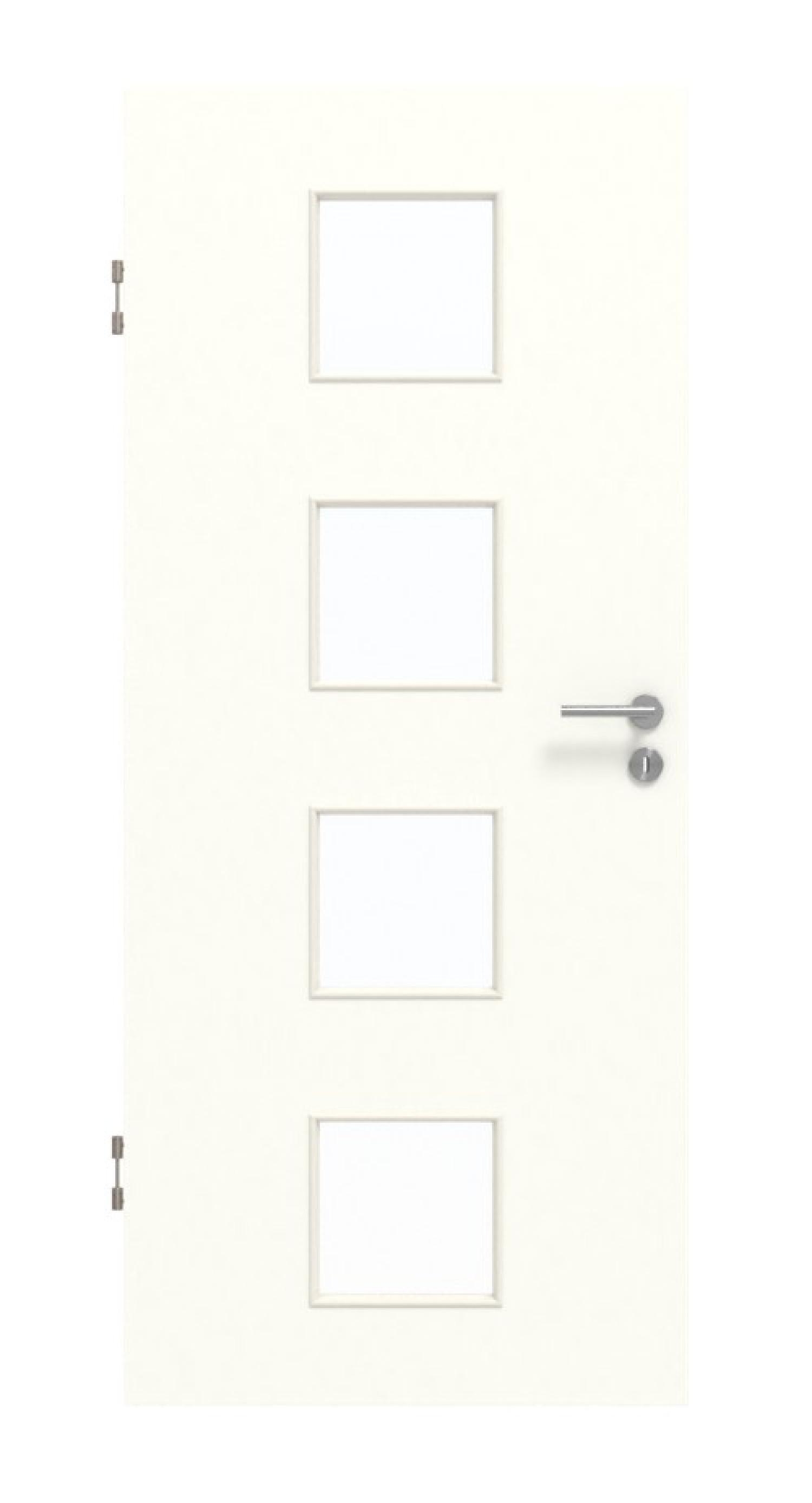 GARANT Schallschutztür W1000ST3 Premium Weiß GHK08 mit Lichtausschnitt LA-10