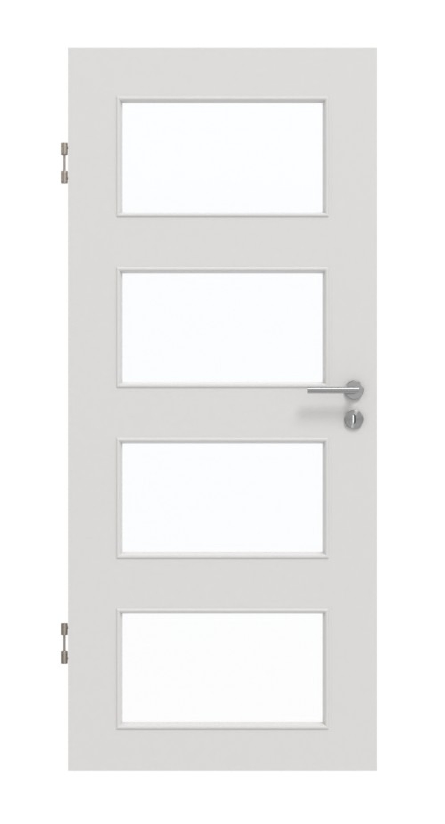 GARANT Schallschutztür 0160-60 Silver Grey CePaL mit Lichtausschnitt LA-11