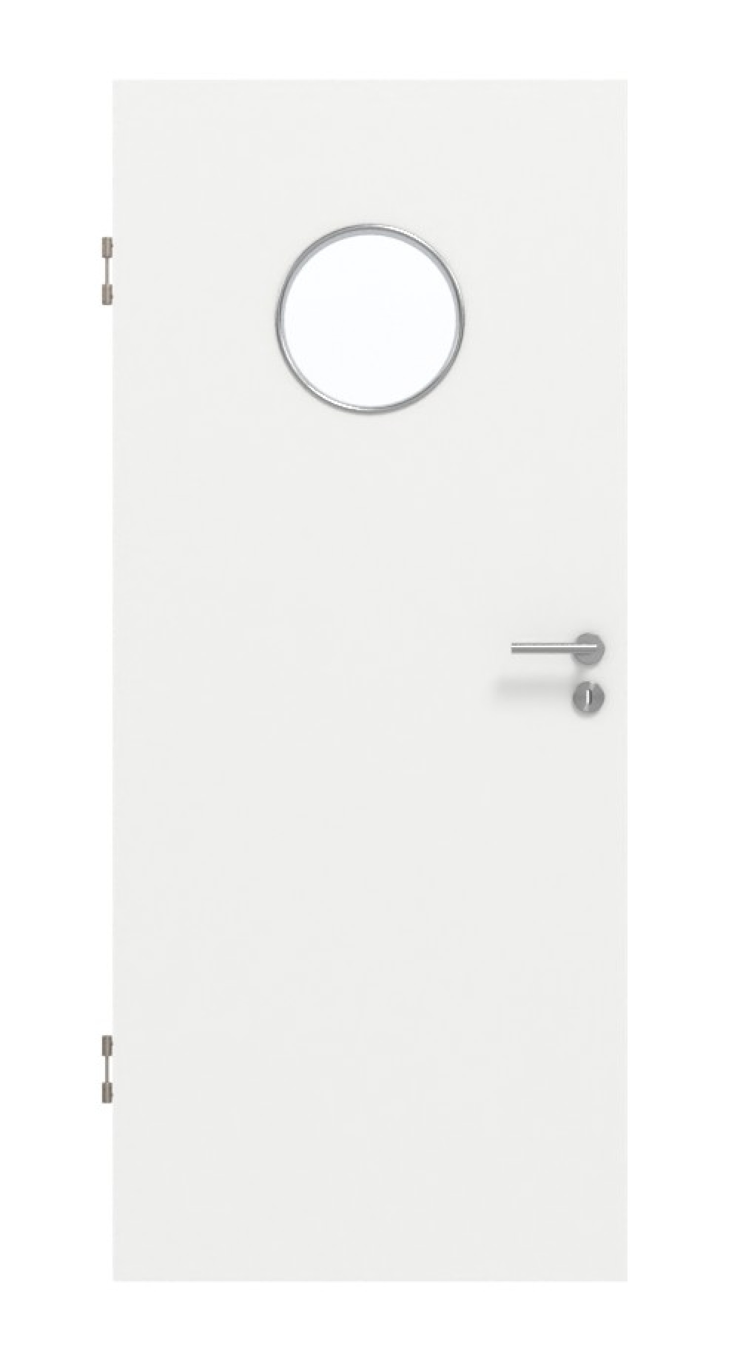 GARANT Schallschutztür D354-60 Designer White Resopal mit Lichtausschnitt LA-12