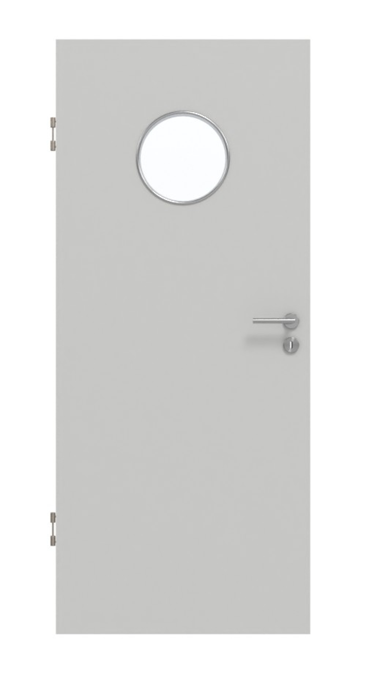 GARANT Schallschutztür D92-60 Dove Grey Resopal mit Lichtausschnitt LA-12