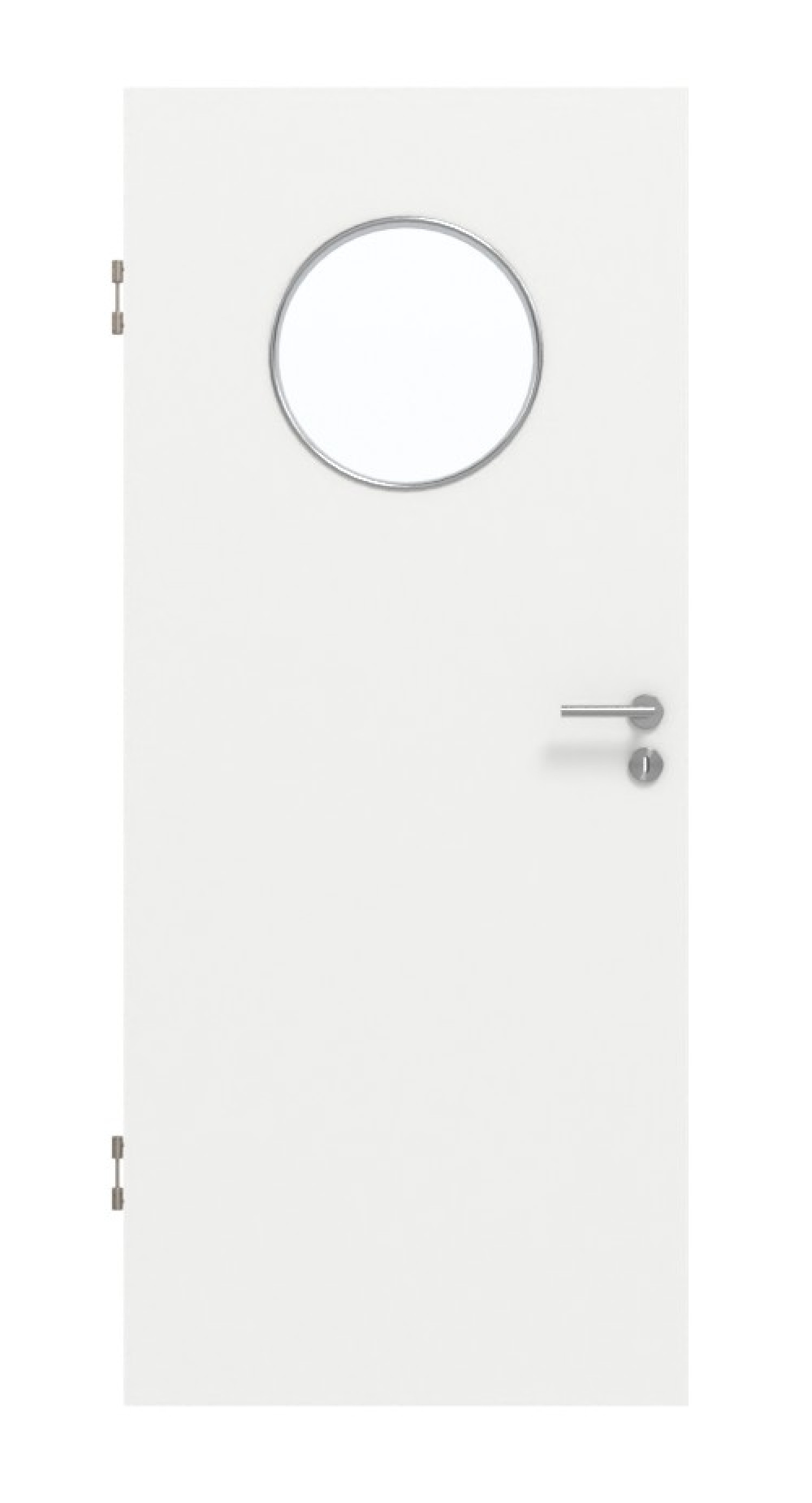 GARANT Schallschutztür D354-60 Designer White Resopal mit Lichtausschnitt LA-13