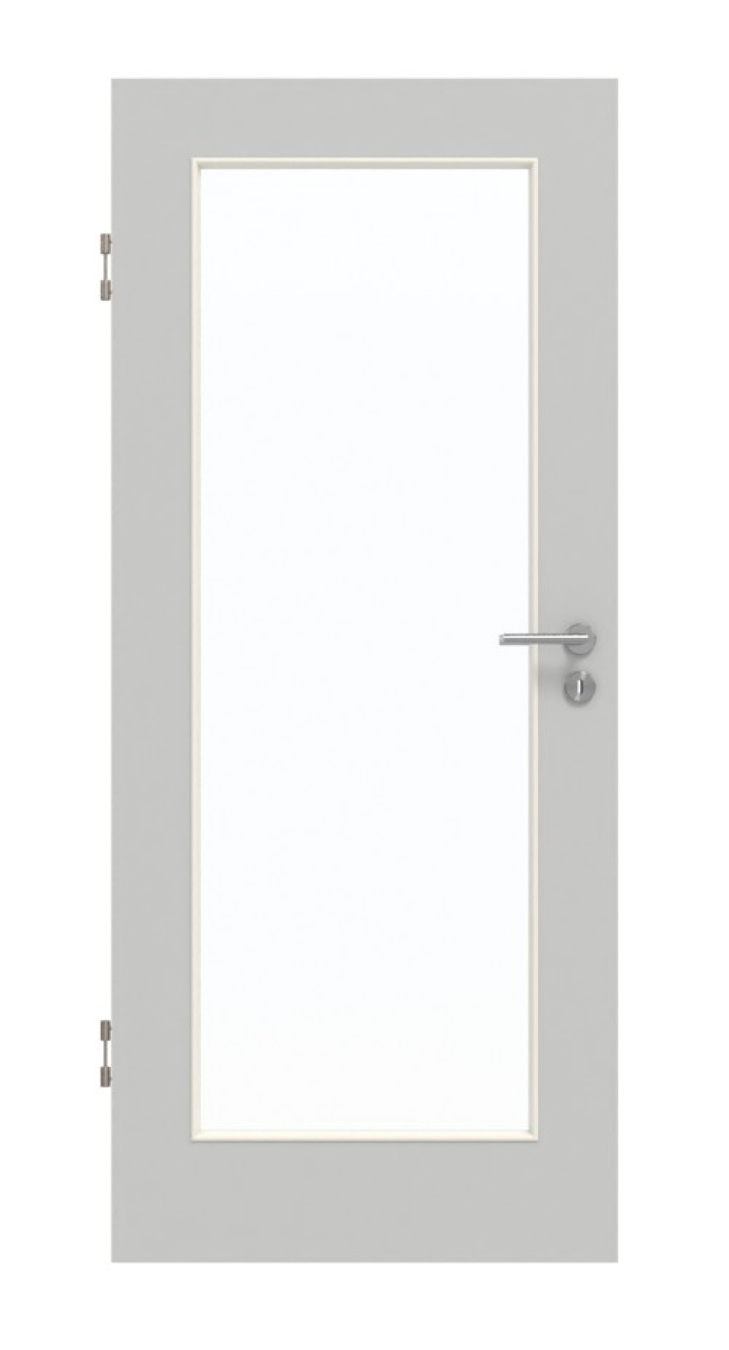 GARANT Schallschutztür D92-60 Dove Grey Resopal mit Lichtausschnitt LA-2