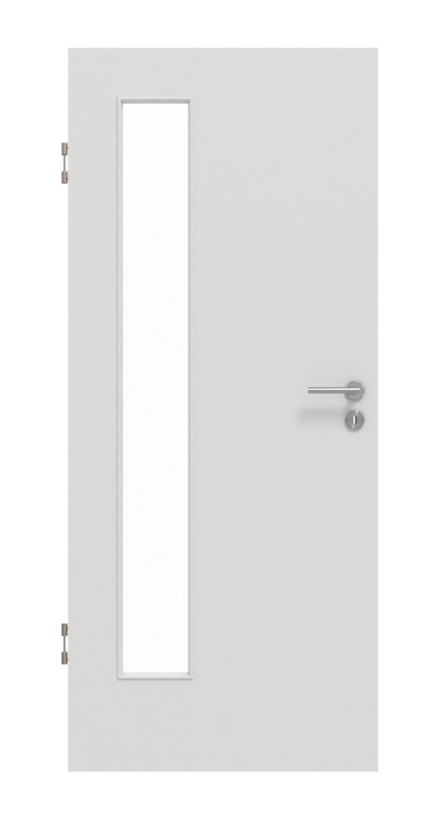 GARANT Schallschutztür 0160-60 Silver Grey CePaL mit Lichtausschnitt LA-4 bandseitig