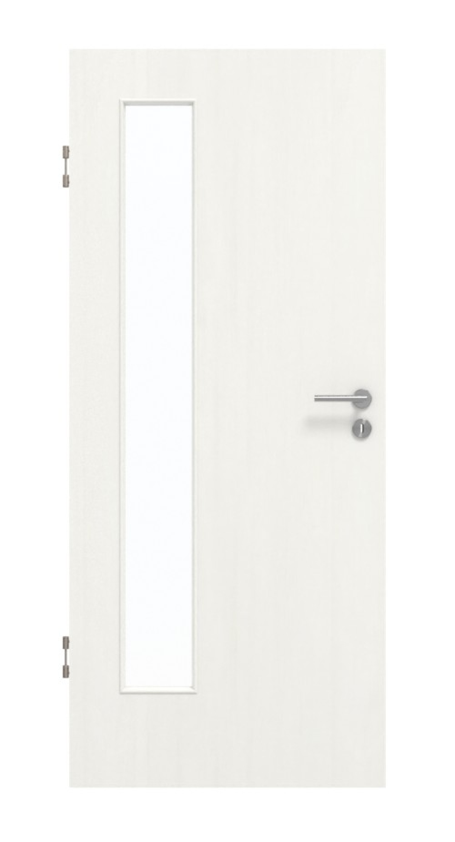 GARANT Schallschutztür Authentic Bianco CePaL mit Lichtausschnitt LA-4 bandseitig