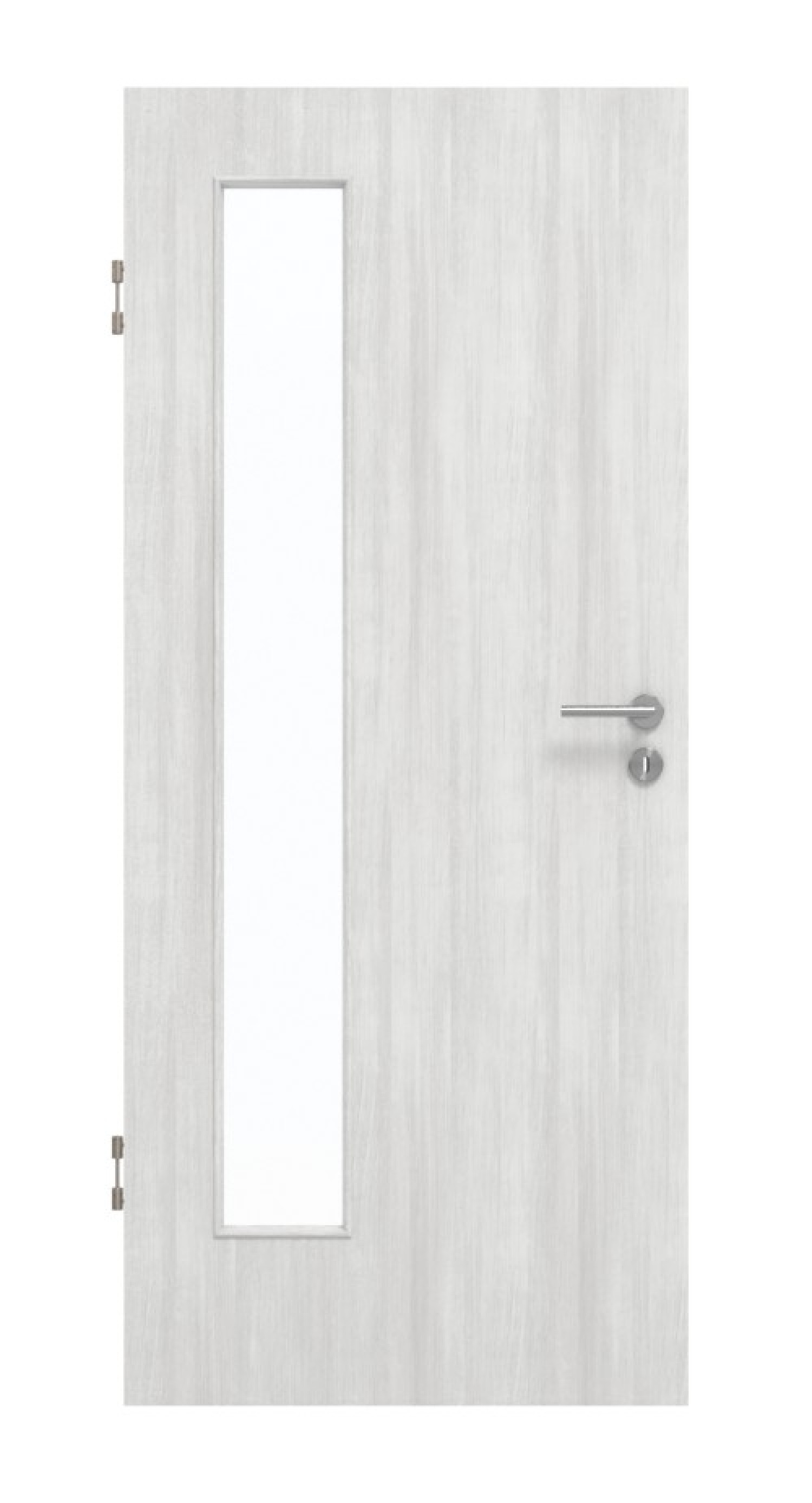 GARANT Schallschutztür Authentic Grigio CePaL mit Lichtausschnitt LA-4 bandseitig