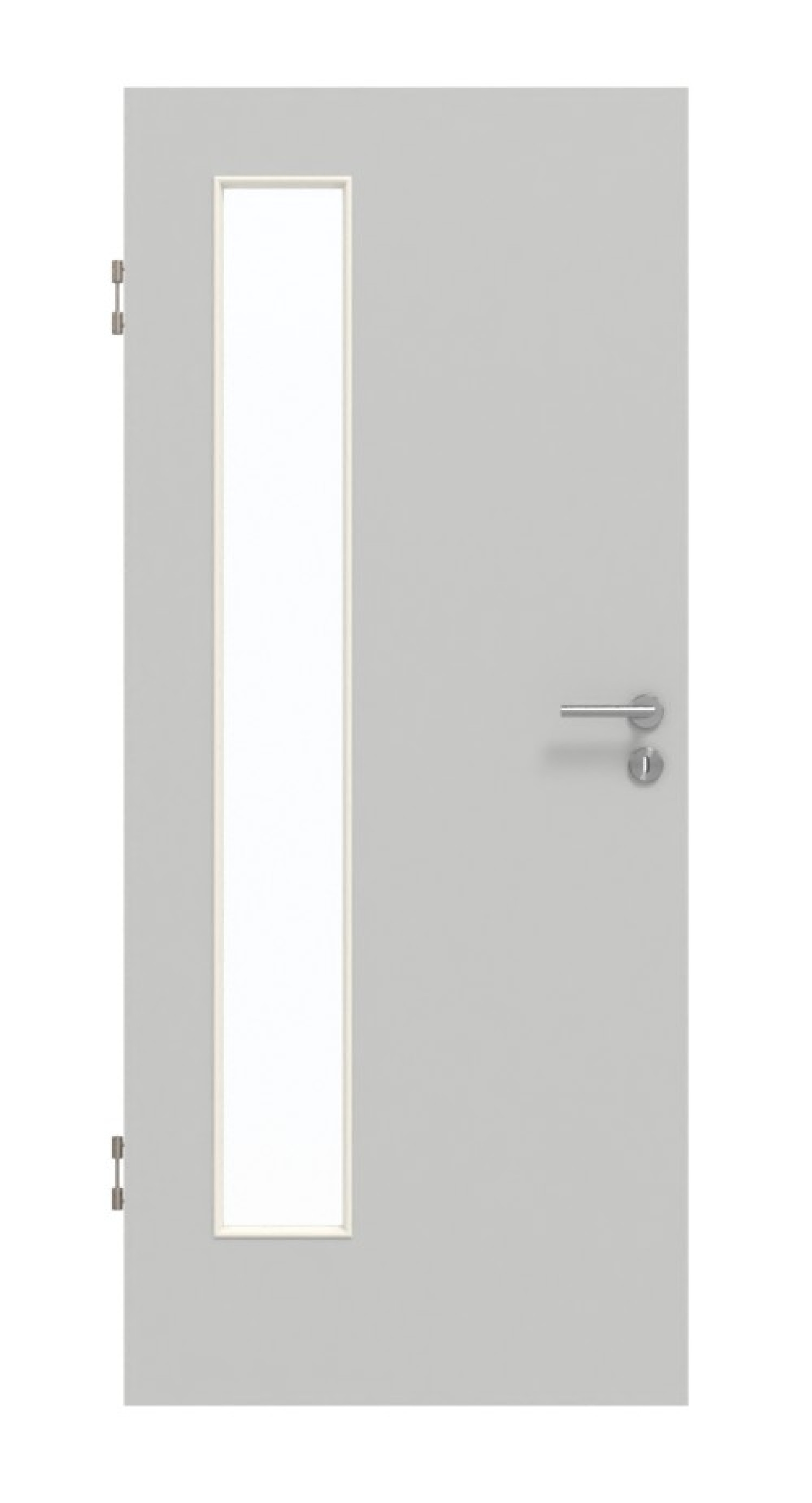 GARANT Schallschutztür D92-60 Dove Grey Resopal mit Lichtausschnitt LA-4 bandseitig