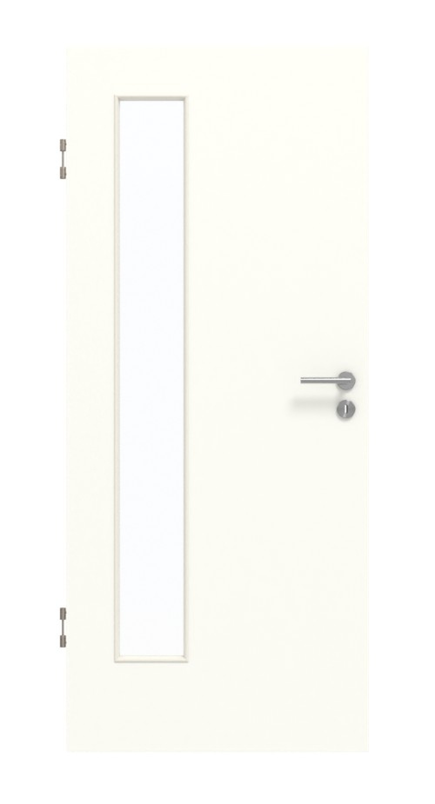 GARANT Schallschutztür U11026SD Kristallweiß GHK08 mit Lichtausschnitt LA-4 bandseitig