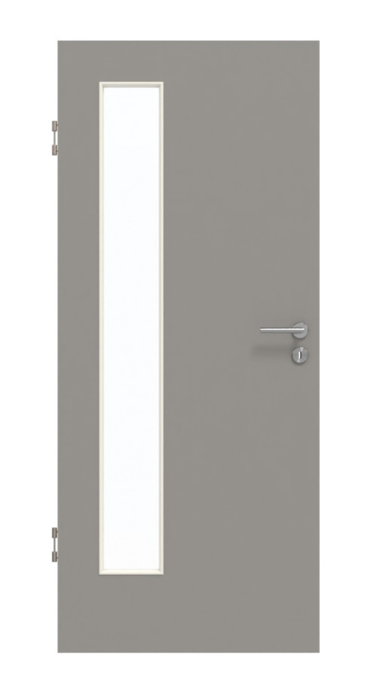 GARANT Schallschutztür U12115SD Platingrau GHK08 mit Lichtausschnitt LA-4 bandseitig