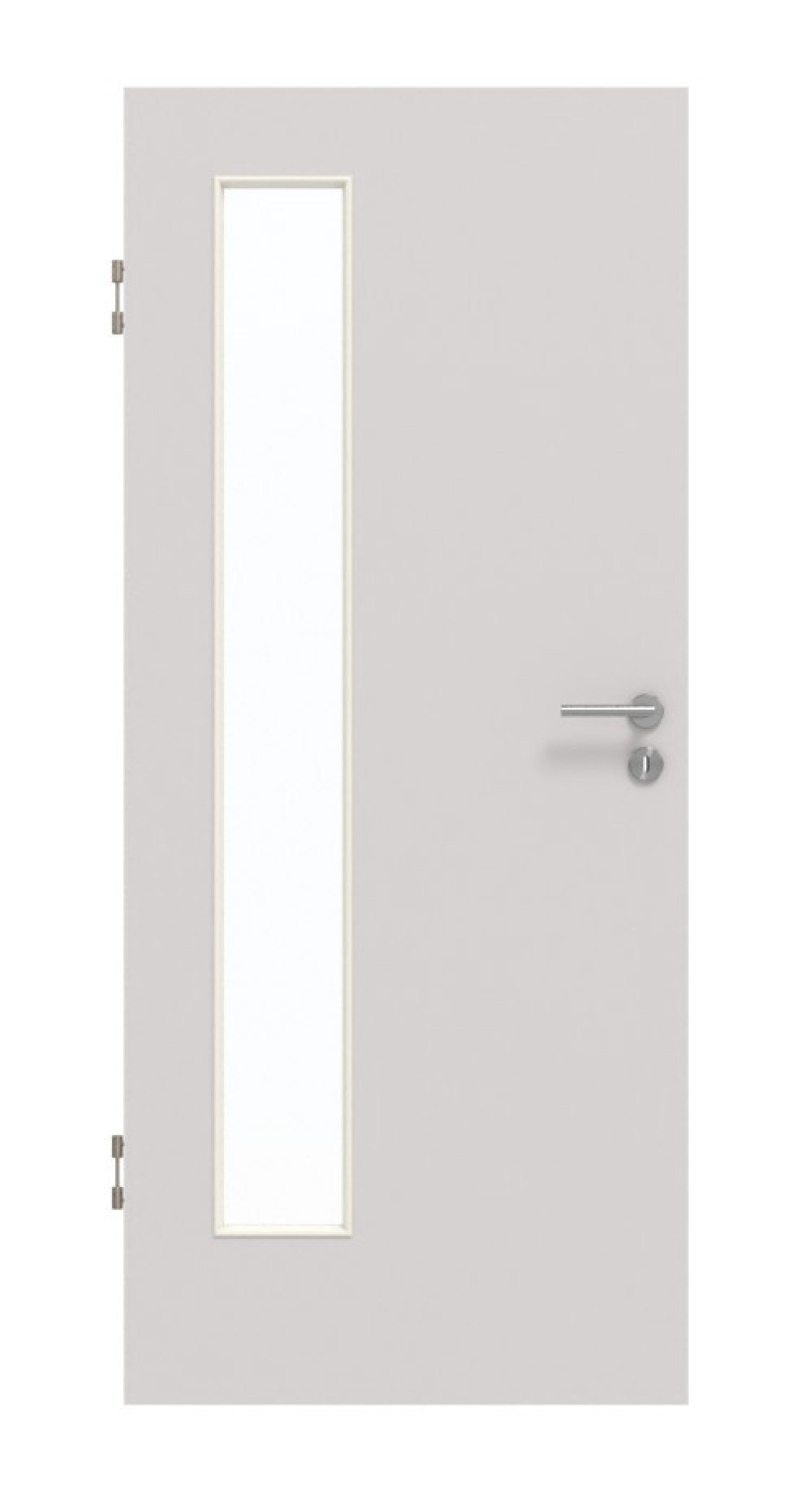 GARANT Schallschutztür U12188SD Lichtgrau GHK08 mit Lichtausschnitt LA-4 bandseitig