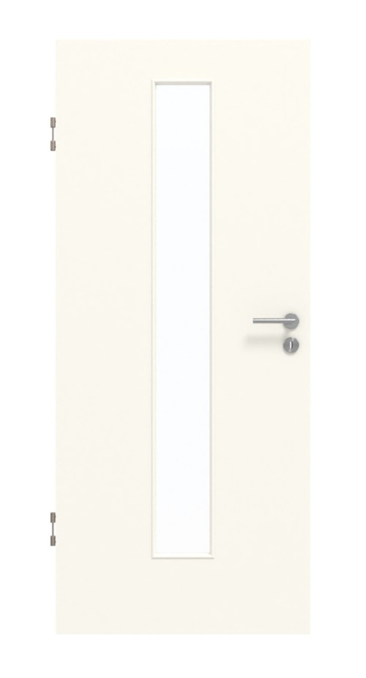 GARANT Schallschutztür 0105-60 Pearl White CePaL mit Lichtausschnitt LA-4 mittig