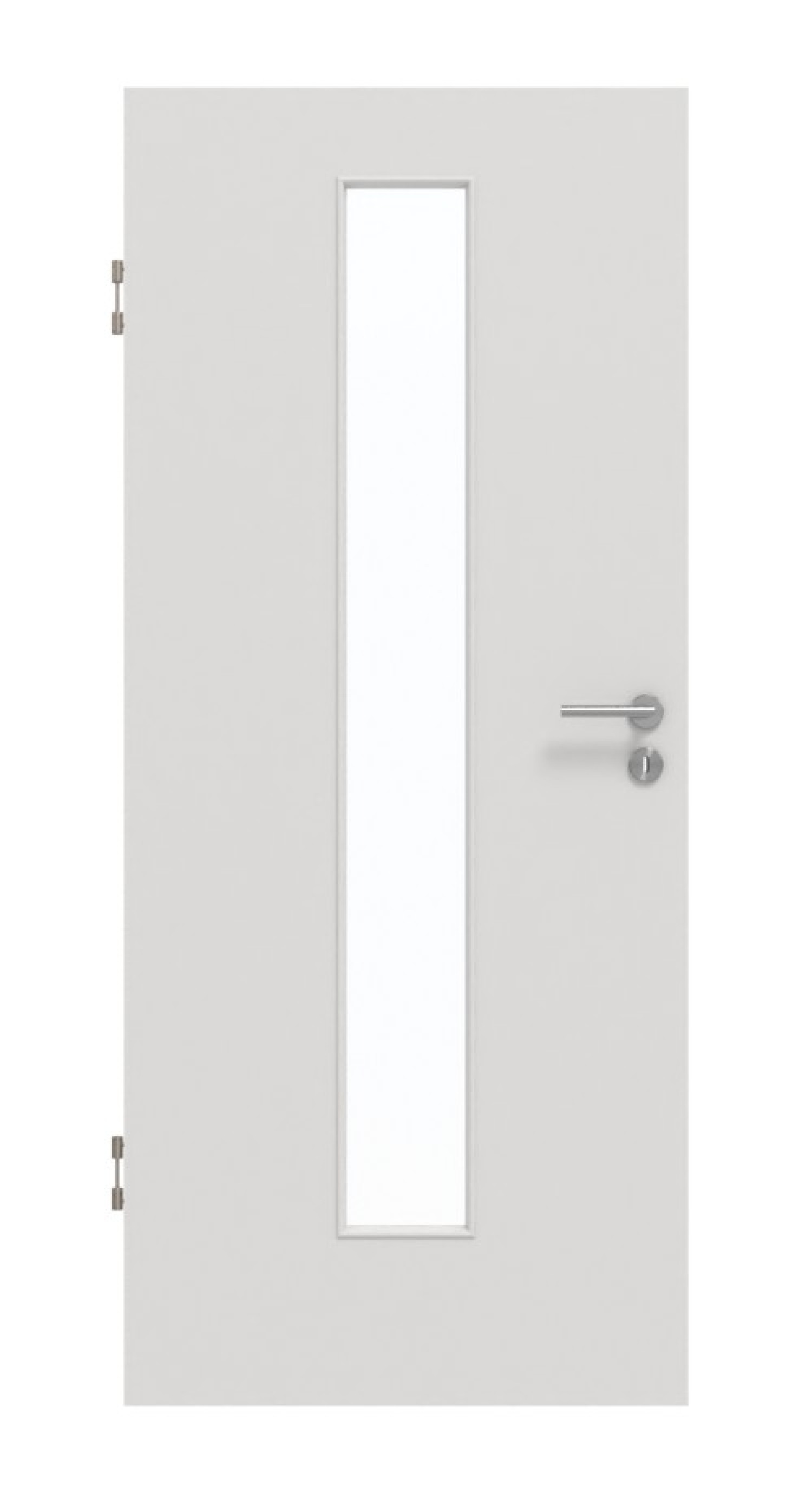 GARANT Schallschutztür 0160-60 Silver Grey CePaL mit Lichtausschnitt LA-4 mittig