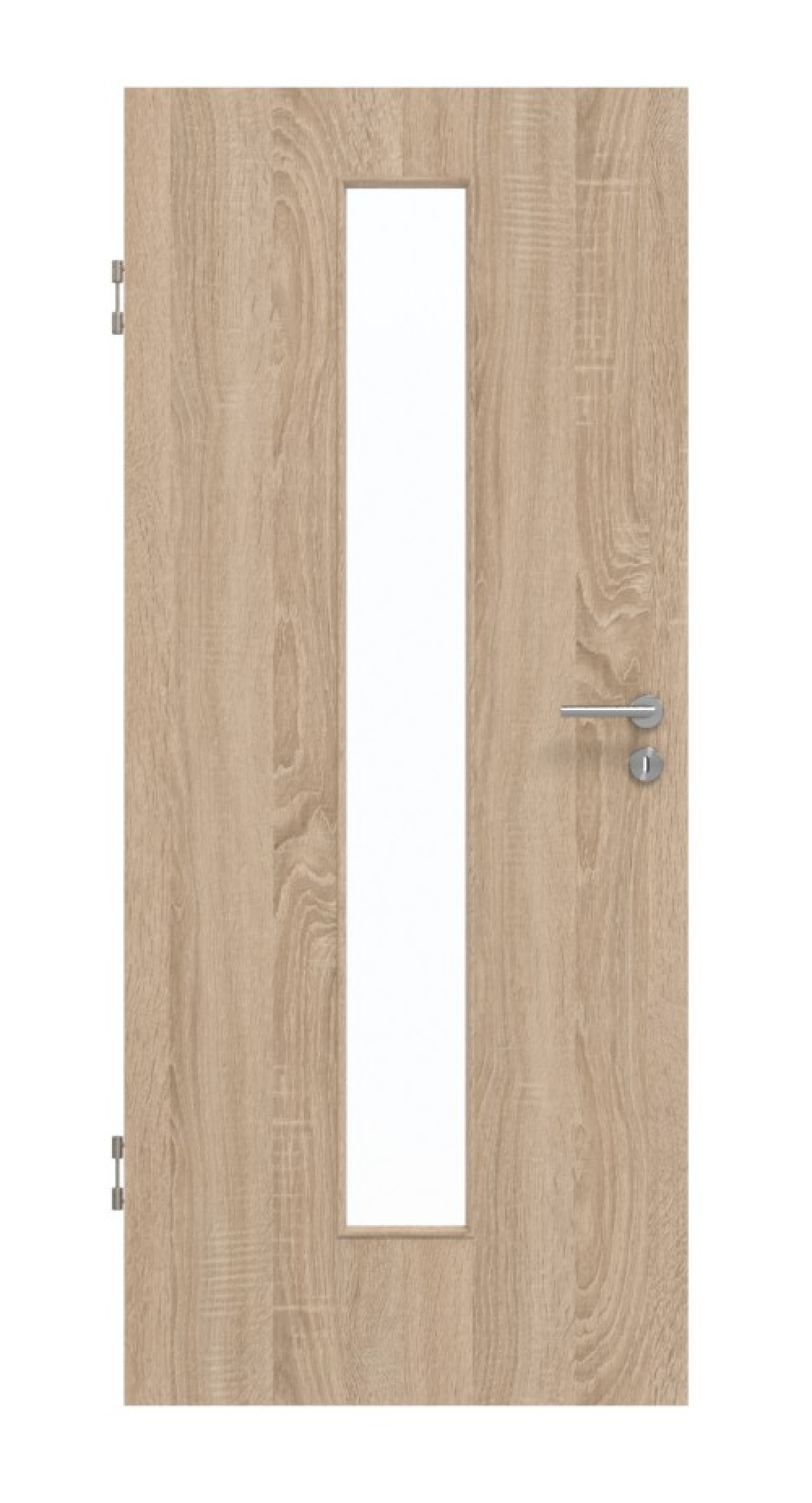 GARANT Schallschutztür Authentic Eiche GCK08 mit Lichtausschnitt LA-4 mittig