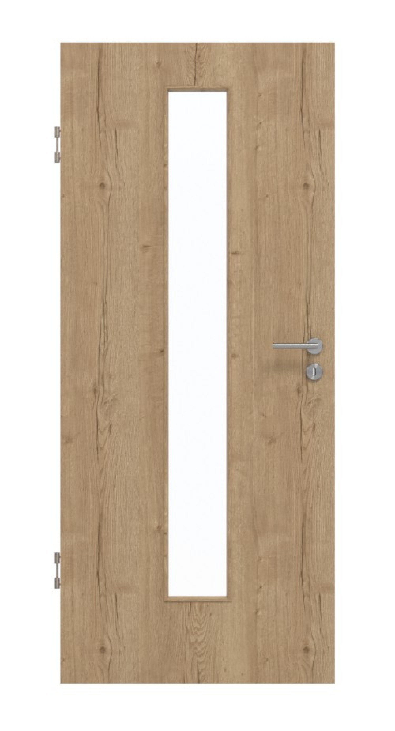 GARANT Schallschutztür Authentic Risseiche GCK08 mit Lichtausschnitt LA-4 mittig