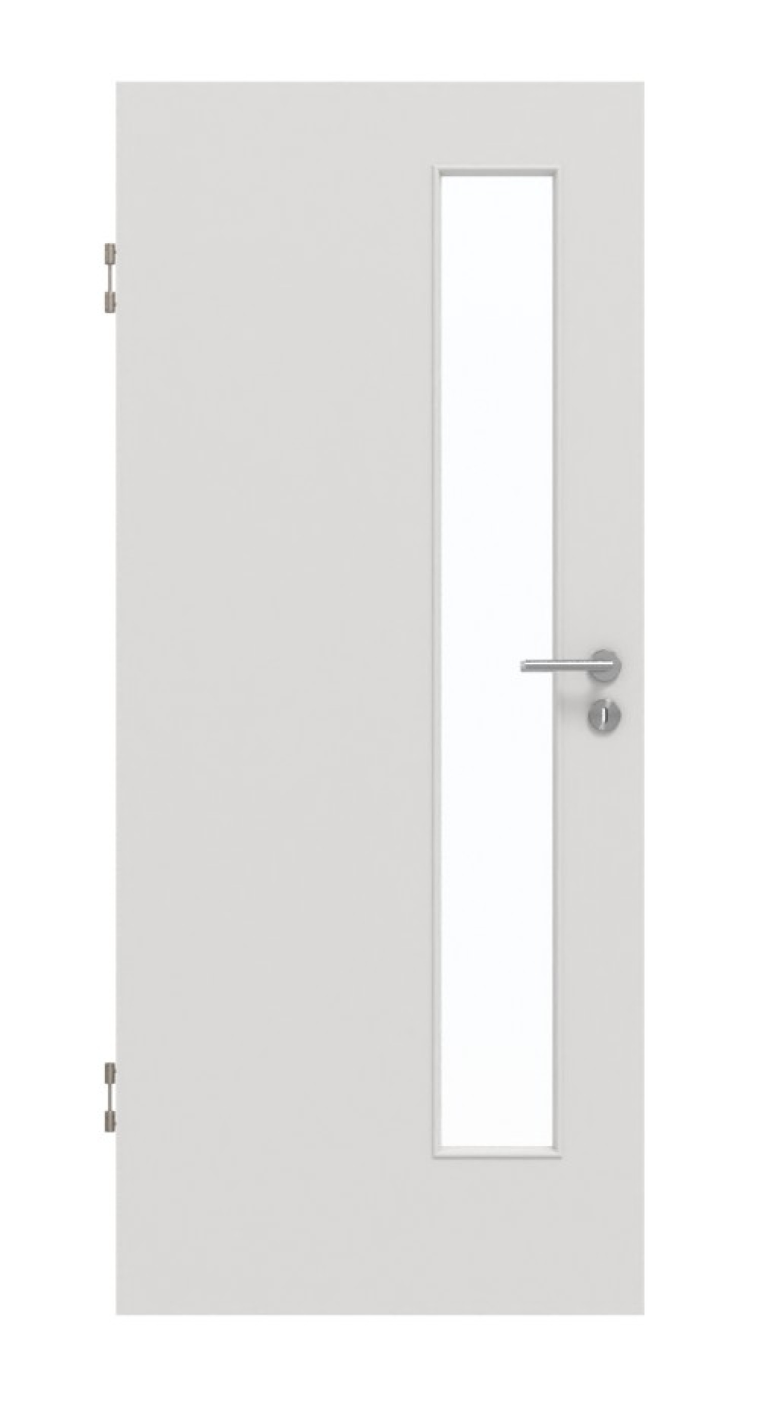 GARANT Schallschutztür 0160-60 Silver Grey CePaL mit Lichtausschnitt LA-4 schlossseitig