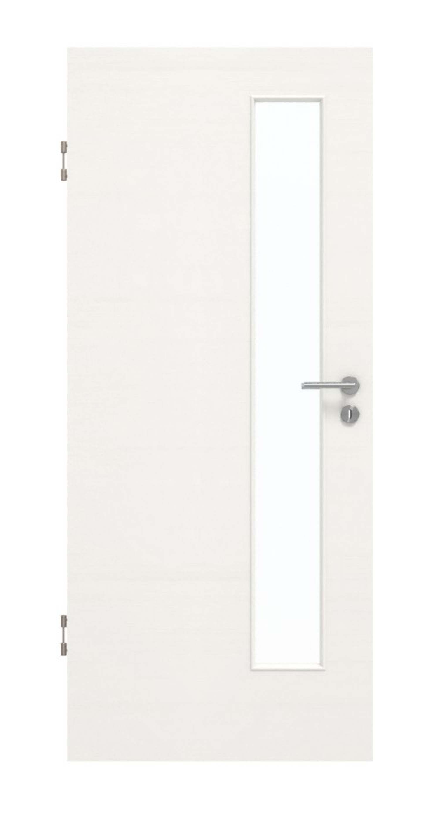 GARANT Schallschutztür Quer Authentic Bianco CePaL mit Lichtausschnitt LA-4 schlossseitig