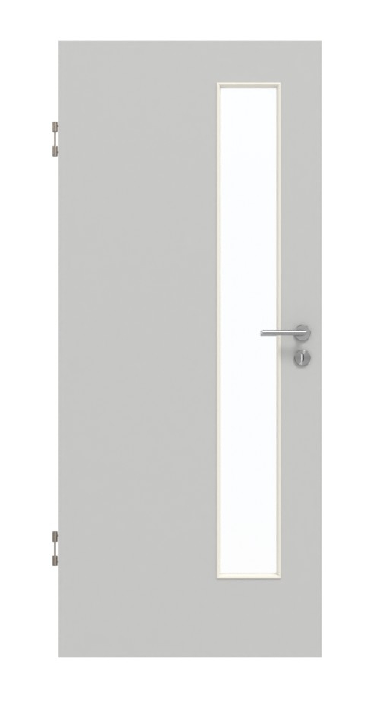 GARANT Schallschutztür D92-60 Dove Grey Resopal mit Lichtausschnitt LA-4 schlossseitig