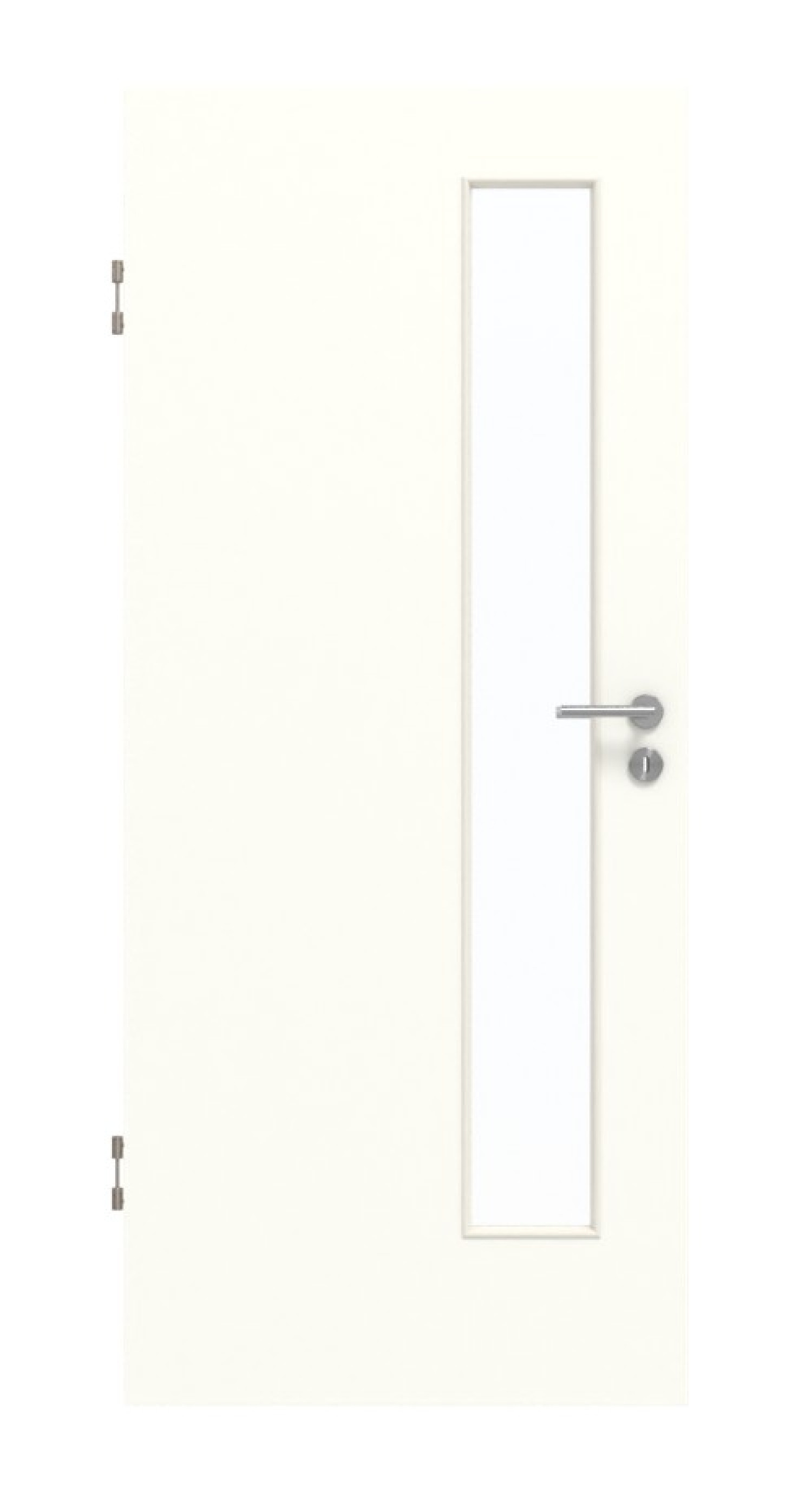 GARANT Schallschutztür U11026SD Kristallweiß GHK08 mit Lichtausschnitt LA-4 schlossseitig