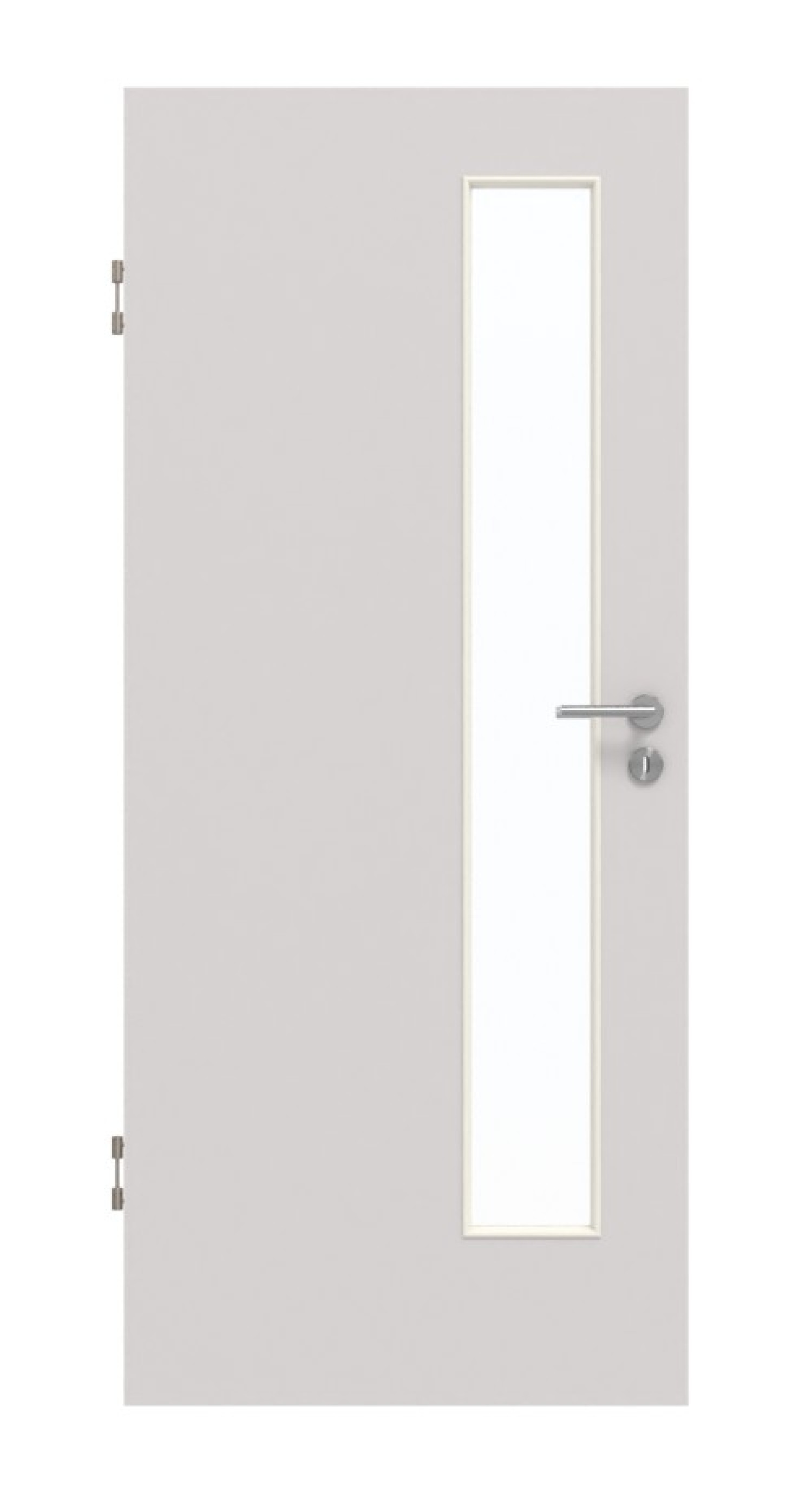 GARANT Schallschutztür U12188SD Lichtgrau GHK08 mit Lichtausschnitt LA-4 schlossseitig