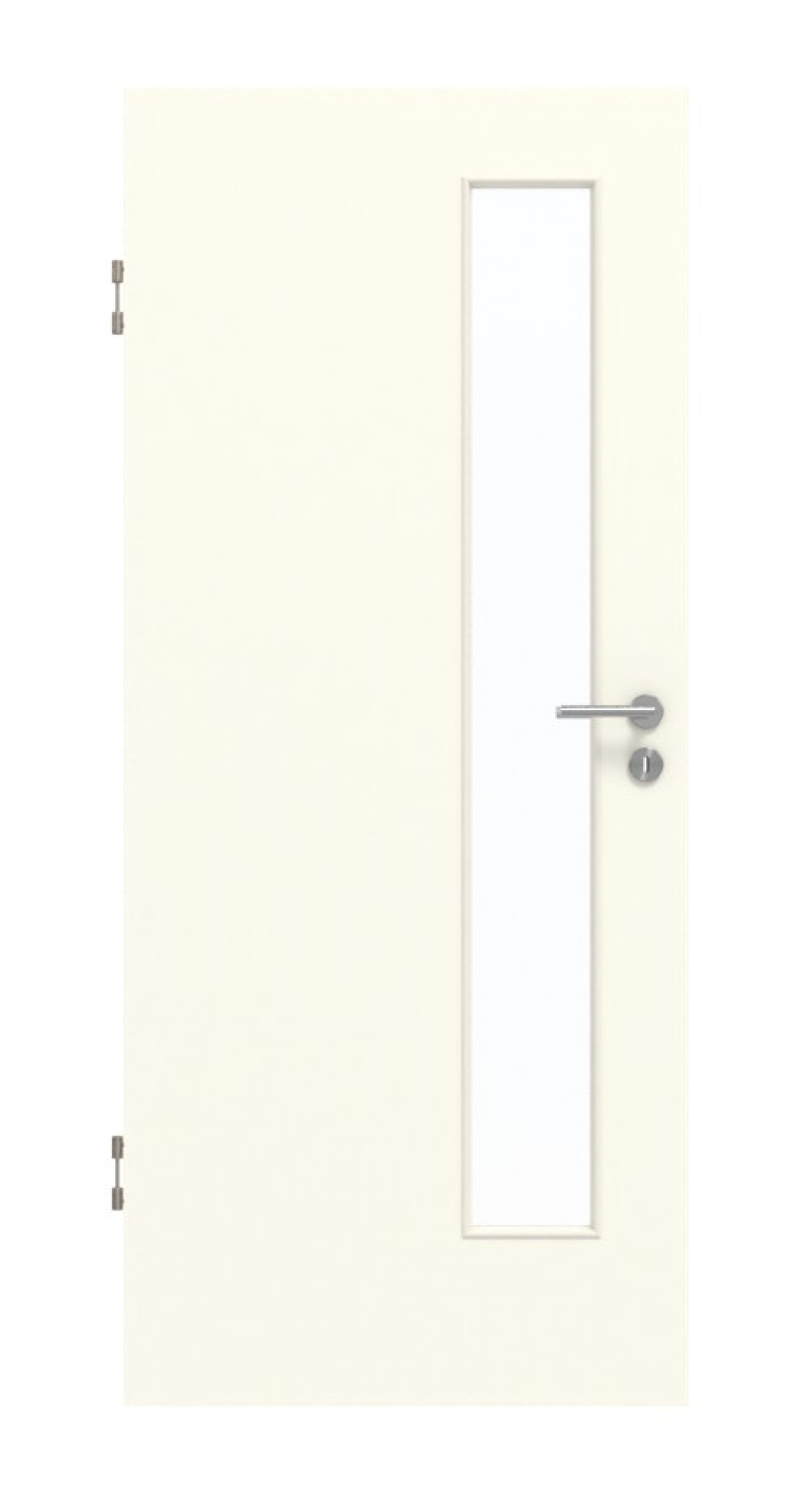 GARANT Schallschutztür W980ST15 Platinweiß GHK08 mit Lichtausschnitt LA-4 schlossseitig