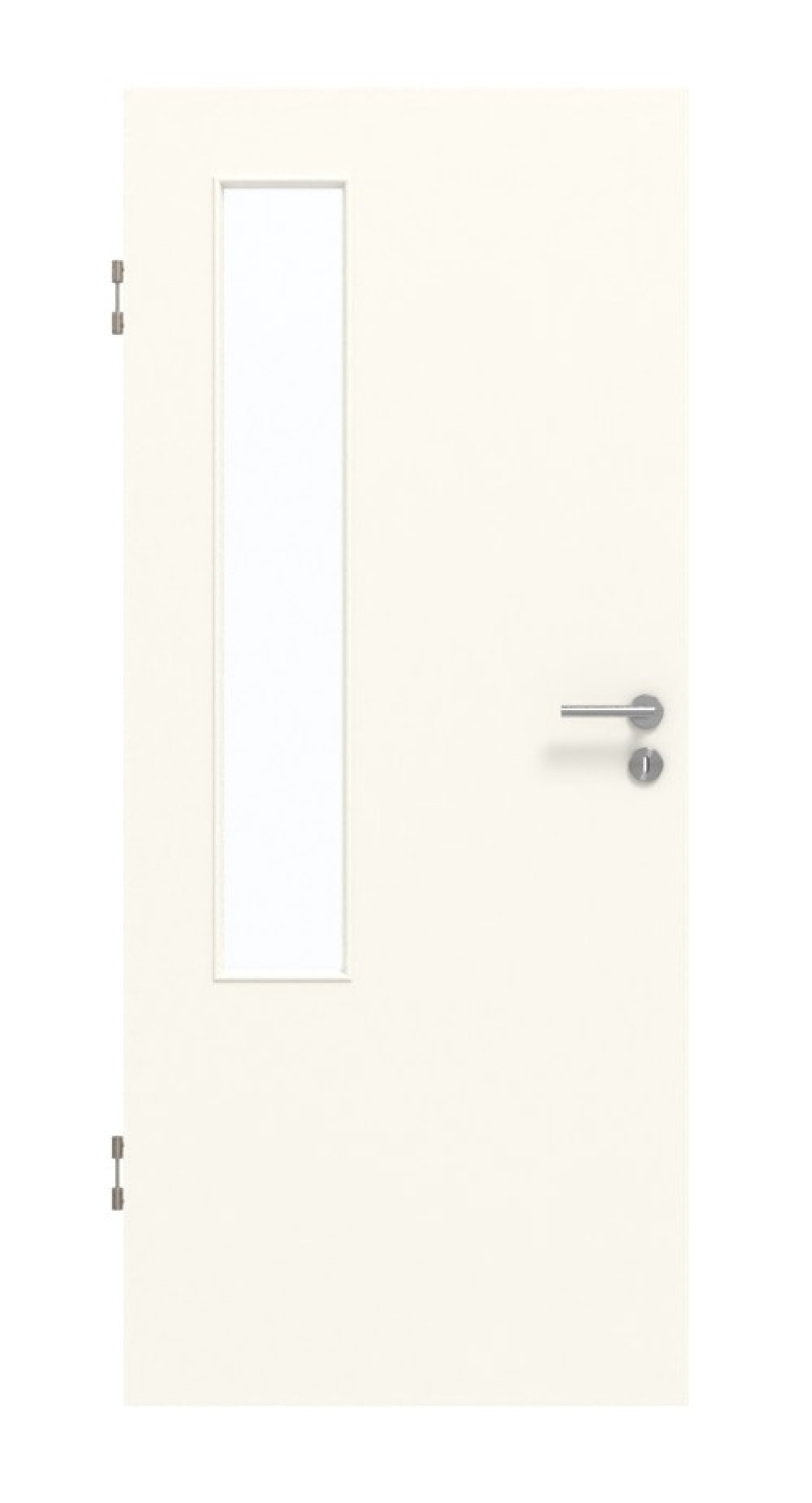 GARANT Schallschutztür 0105-60 Pearl White CePaL mit Lichtausschnitt LA-5 bandseitig
