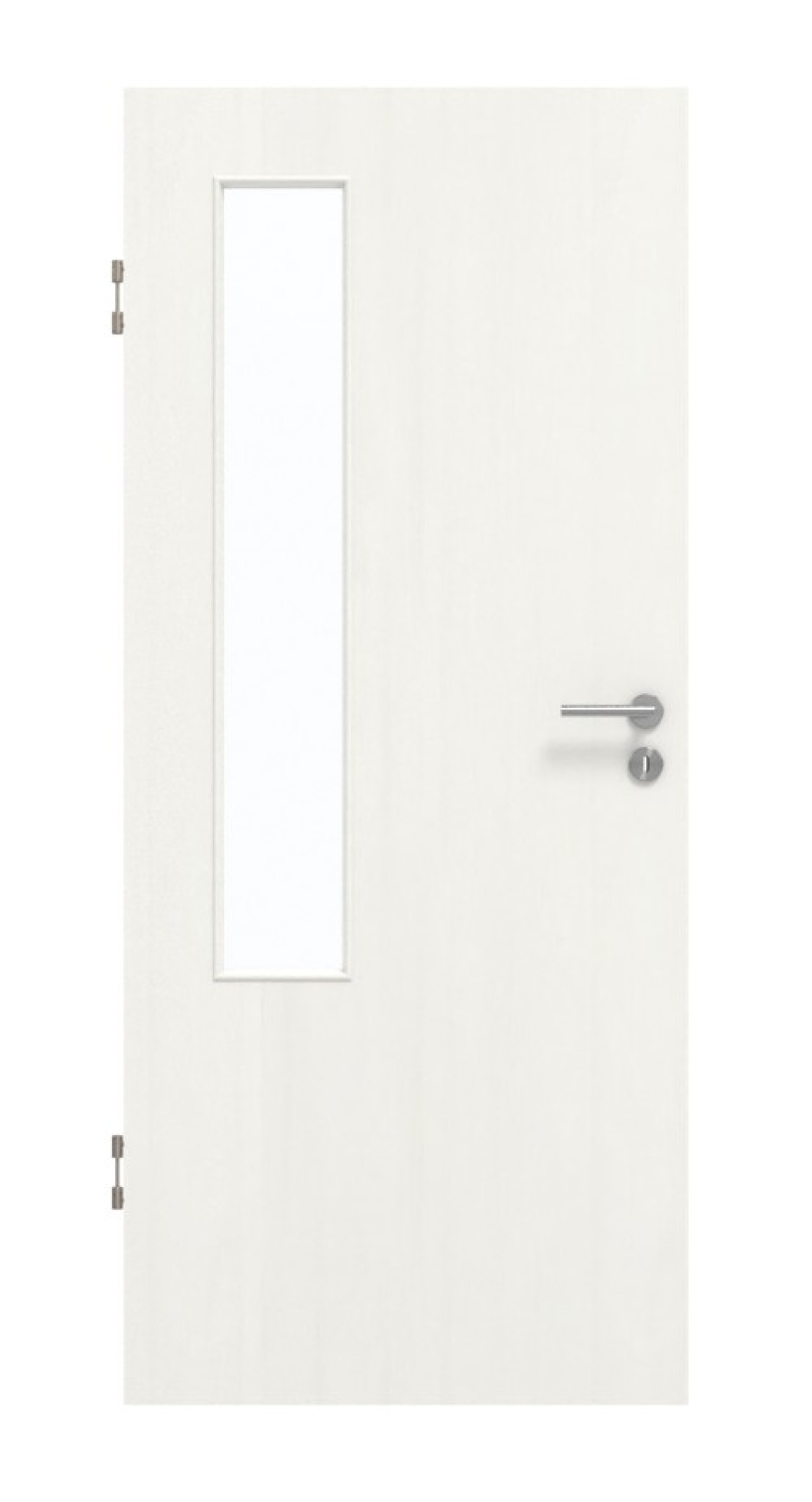 GARANT Schallschutztür Authentic Bianco CePaL mit Lichtausschnitt LA-5 bandseitig