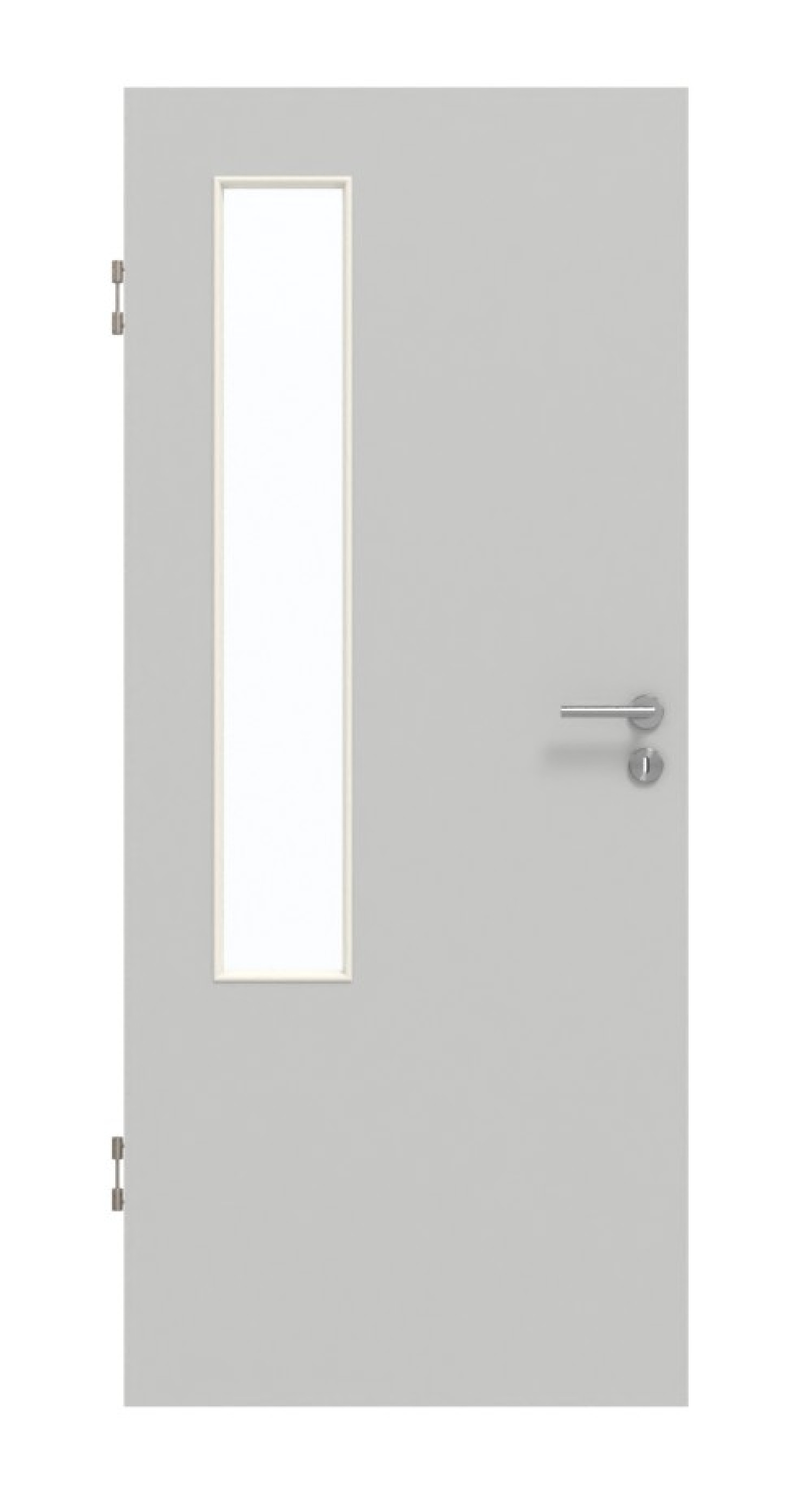 GARANT Schallschutztür D92-60 Dove Grey Resopal mit Lichtausschnitt LA-5 bandseitig