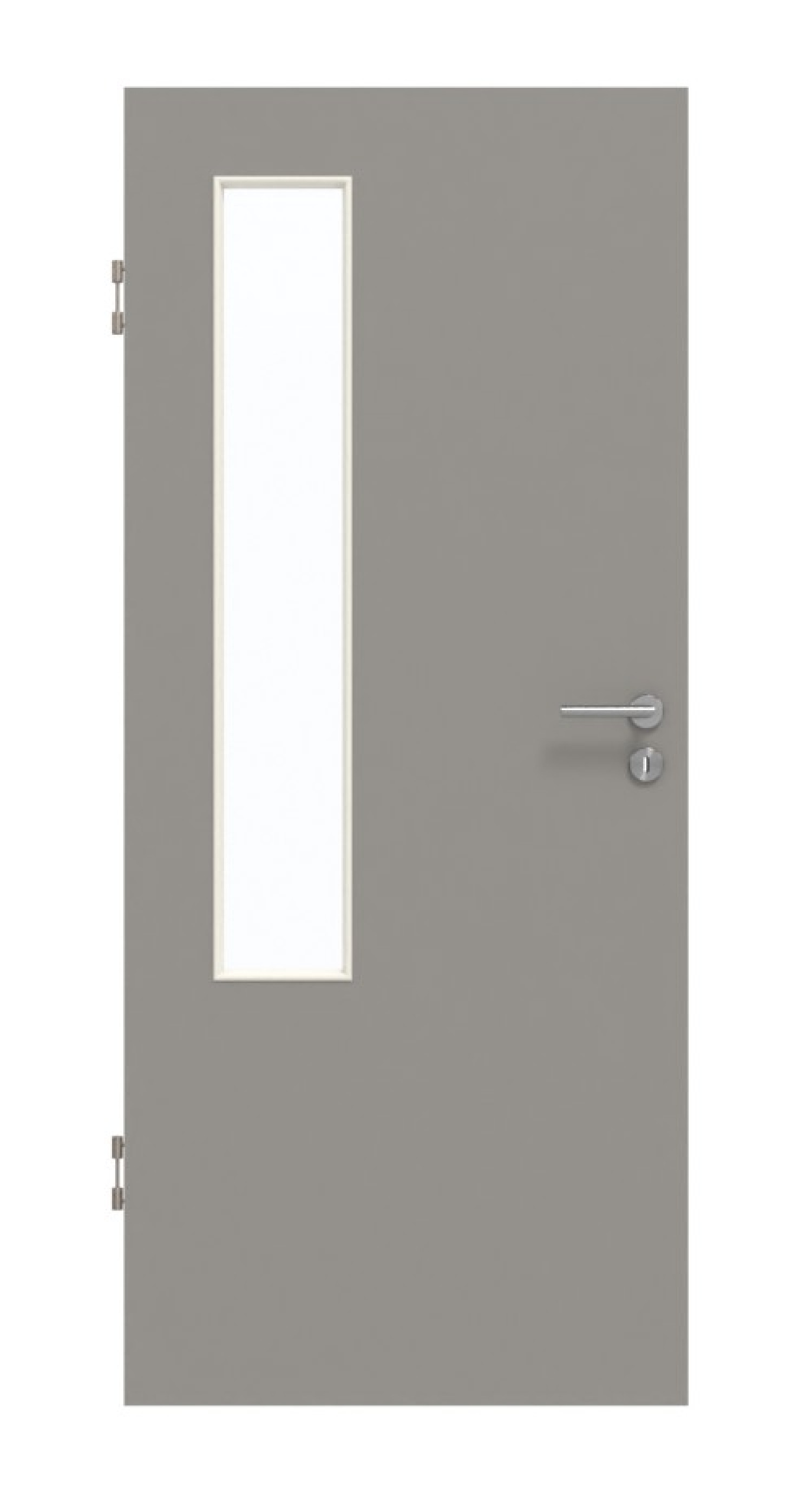 GARANT Schallschutztür U12115SD Platingrau GHK08 mit Lichtausschnitt LA-5 bandseitig