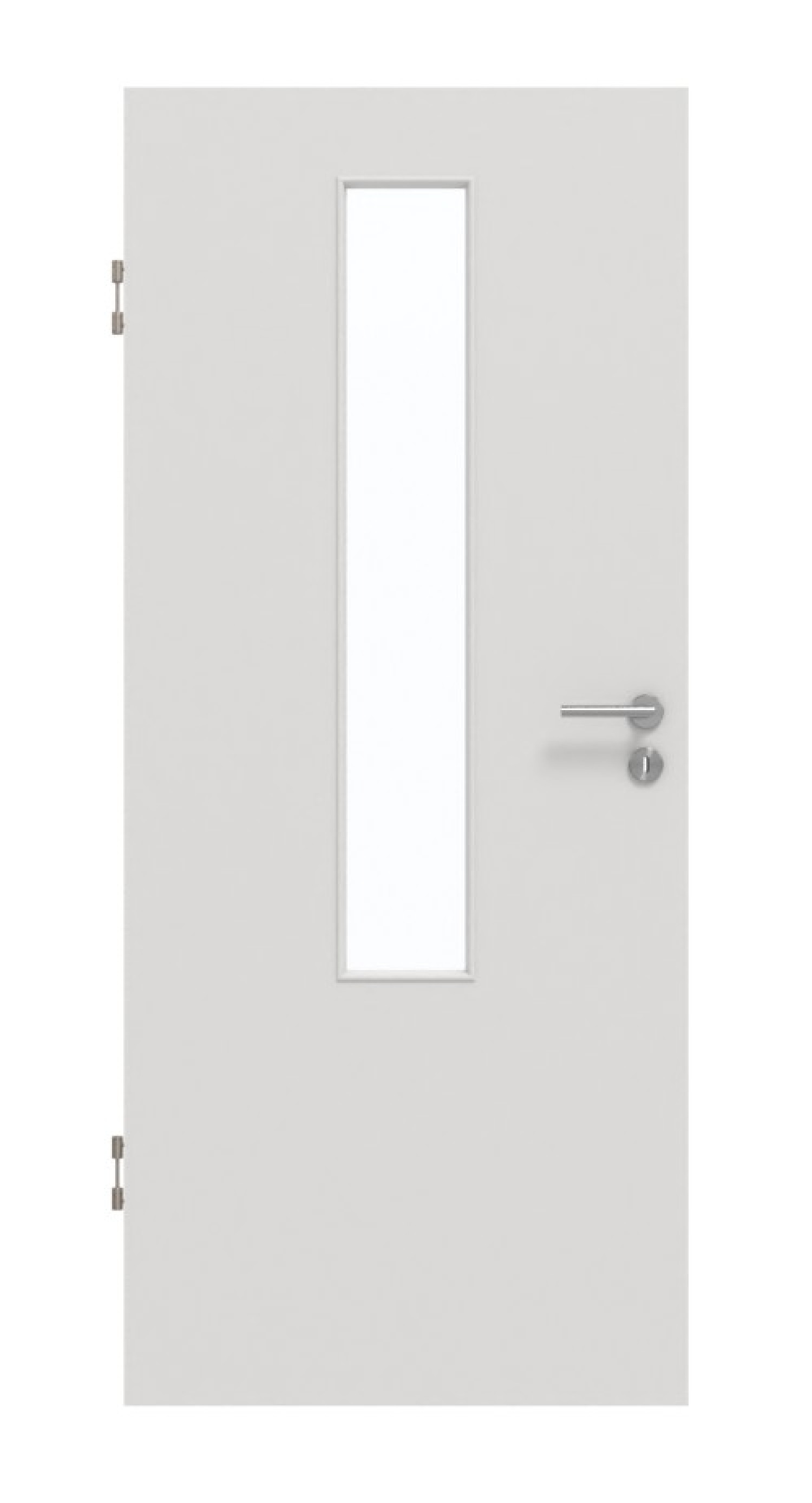 GARANT Schallschutztür 0160-60 Silver Grey CePaL mit Lichtausschnitt LA-5 mittig