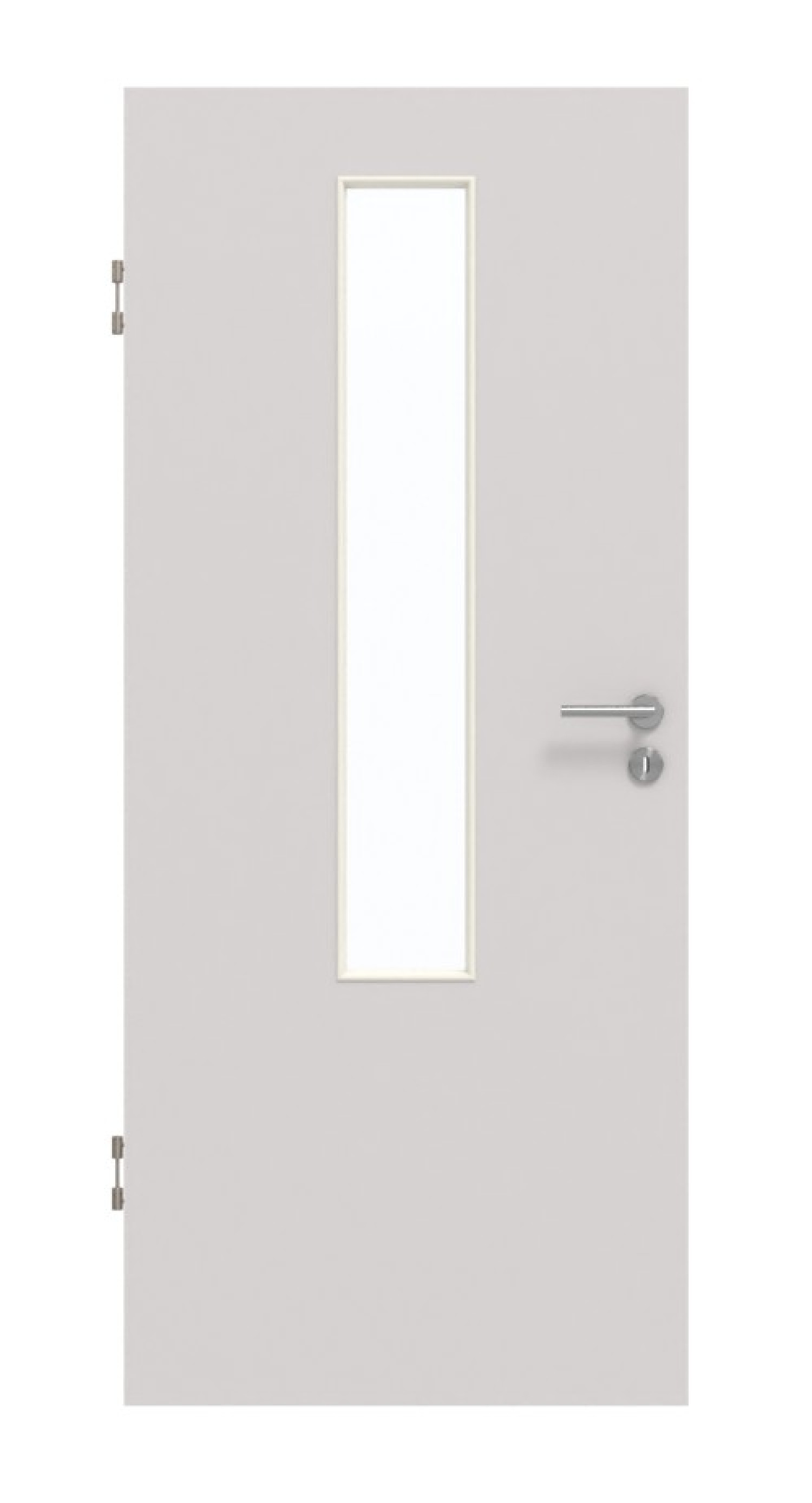 GARANT Schallschutztür U12188SD Lichtgrau GHK08 mit Lichtausschnitt LA-5 mittig