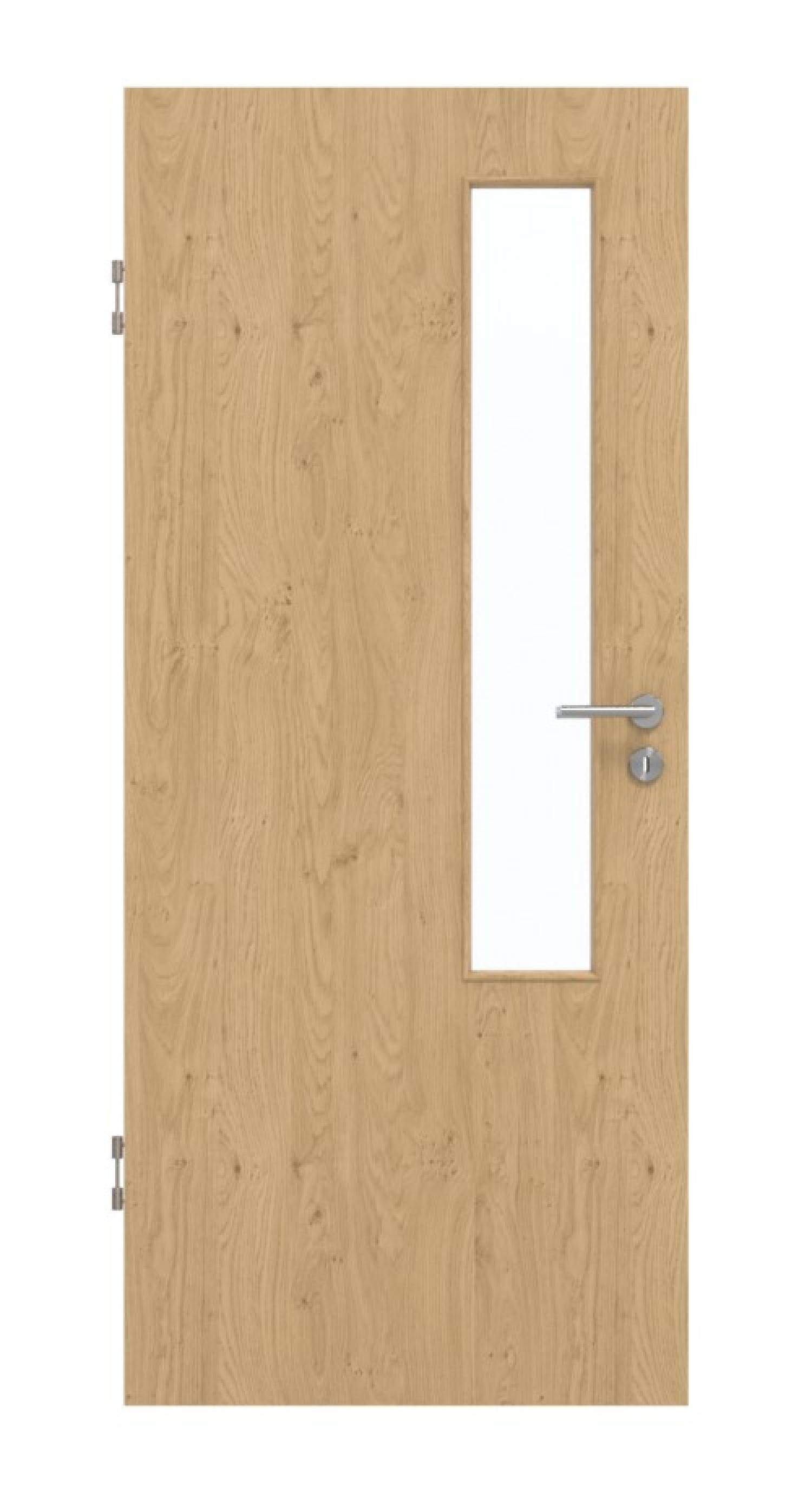 GARANT Schallschutztür Authentic Asteiche GCK08 mit Lichtausschnitt LA-5 schlossseitig
