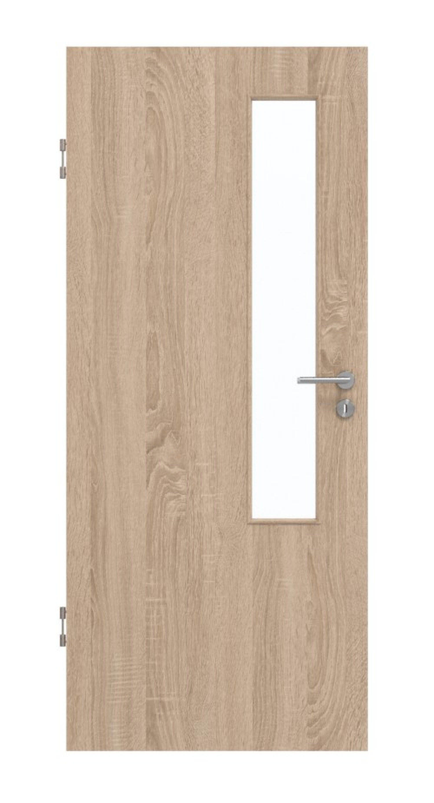 GARANT Schallschutztür Authentic Eiche GCK08 mit Lichtausschnitt LA-5 schlossseitig